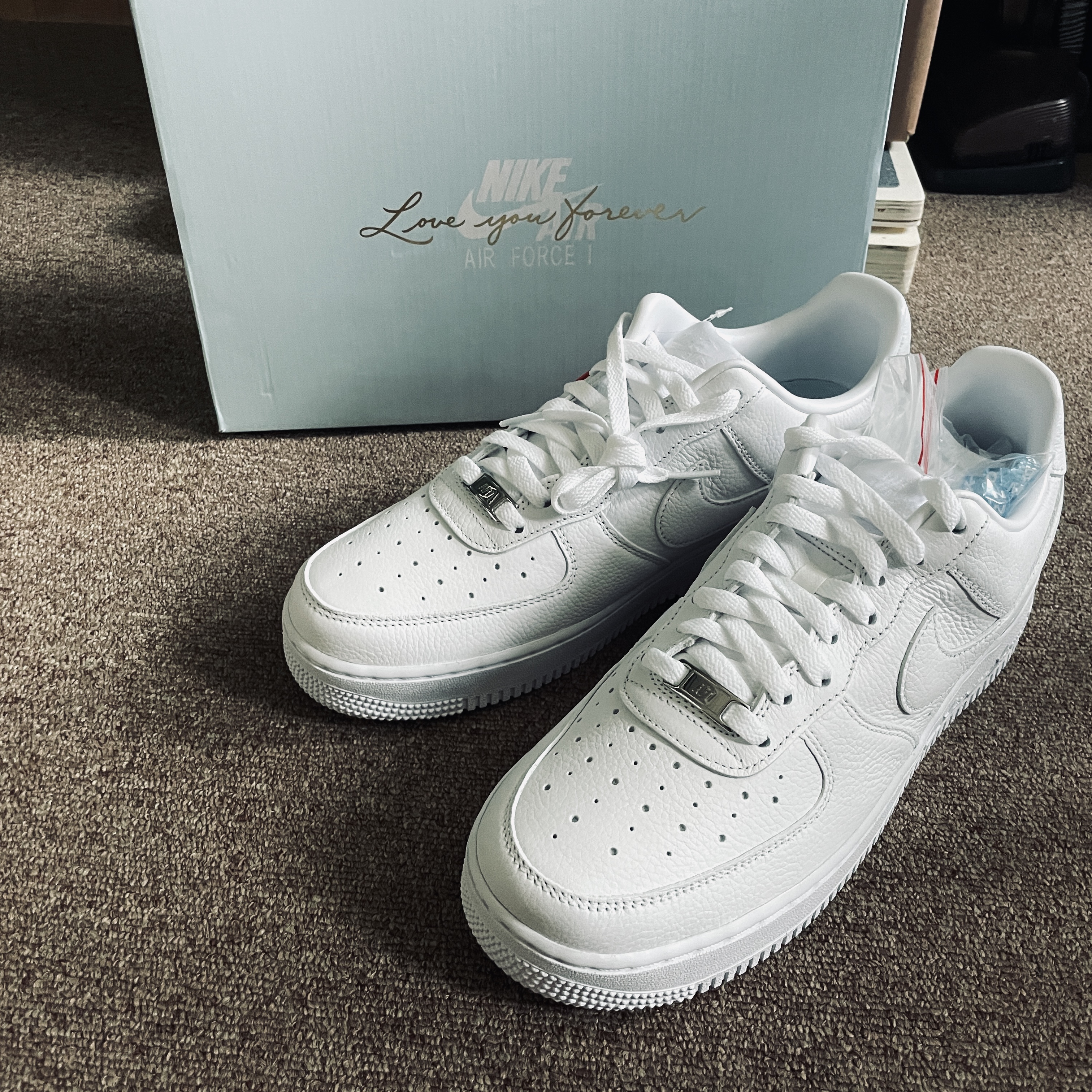 Nike x Drake Nocta Air Force 1 Low SP Certified Lover Boy White 착용 스타일