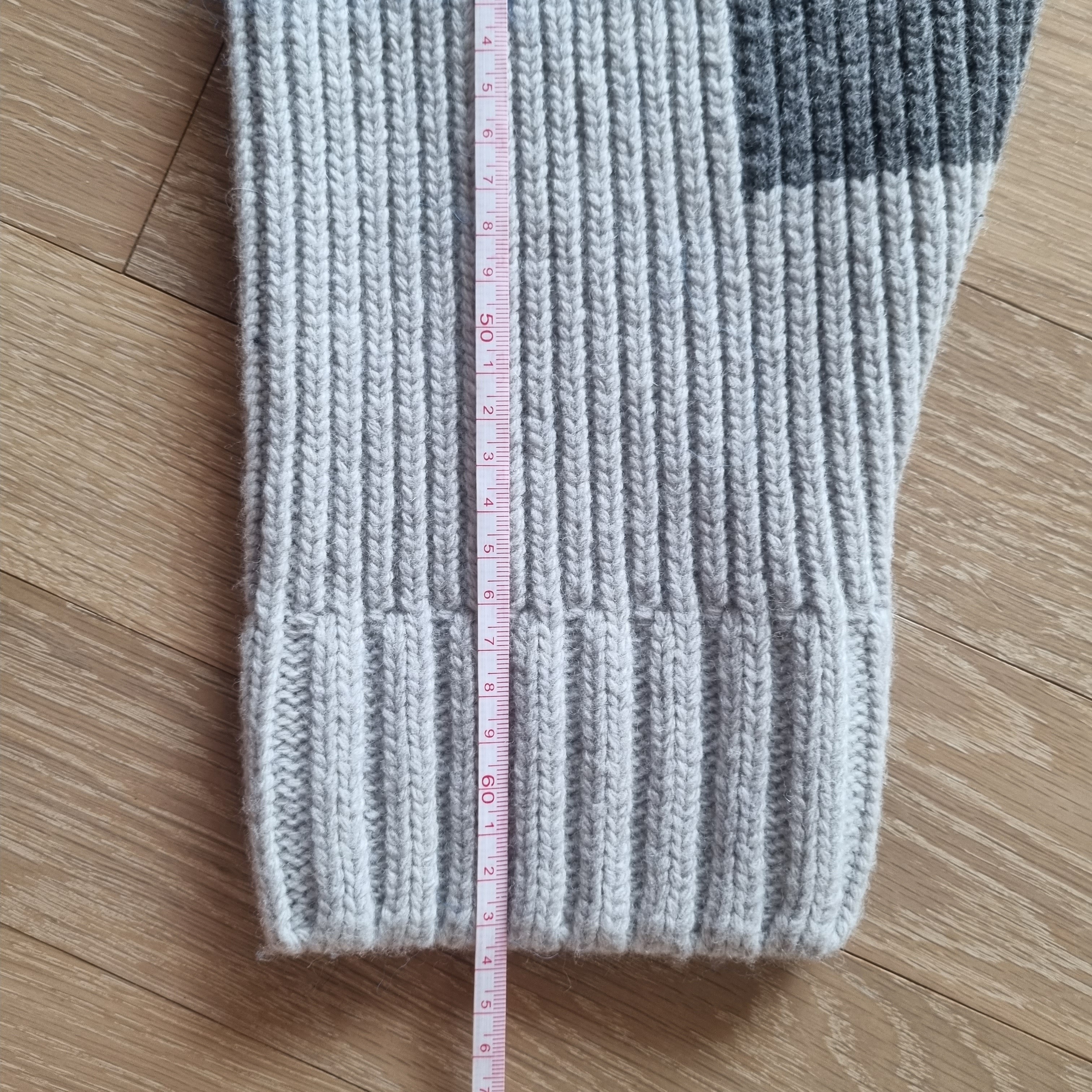 Zara x Ader Error Patchwork Oversize Knit Sweater Multicolor 착용 스타일 - 4