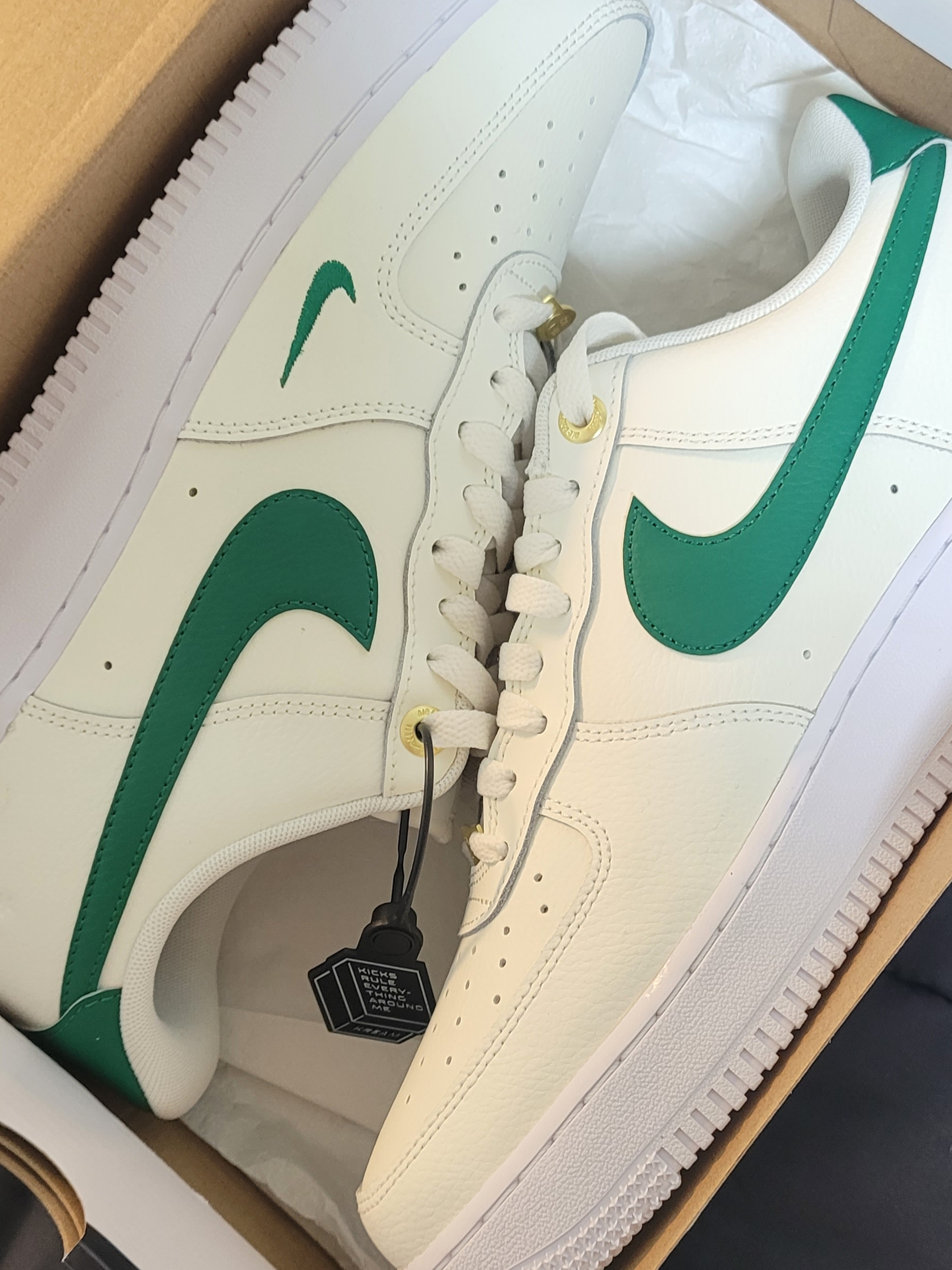 Nike Air Force 1 '07 LV8 40th Anniversary Join Forces Sail Malachite 착용 스타일
