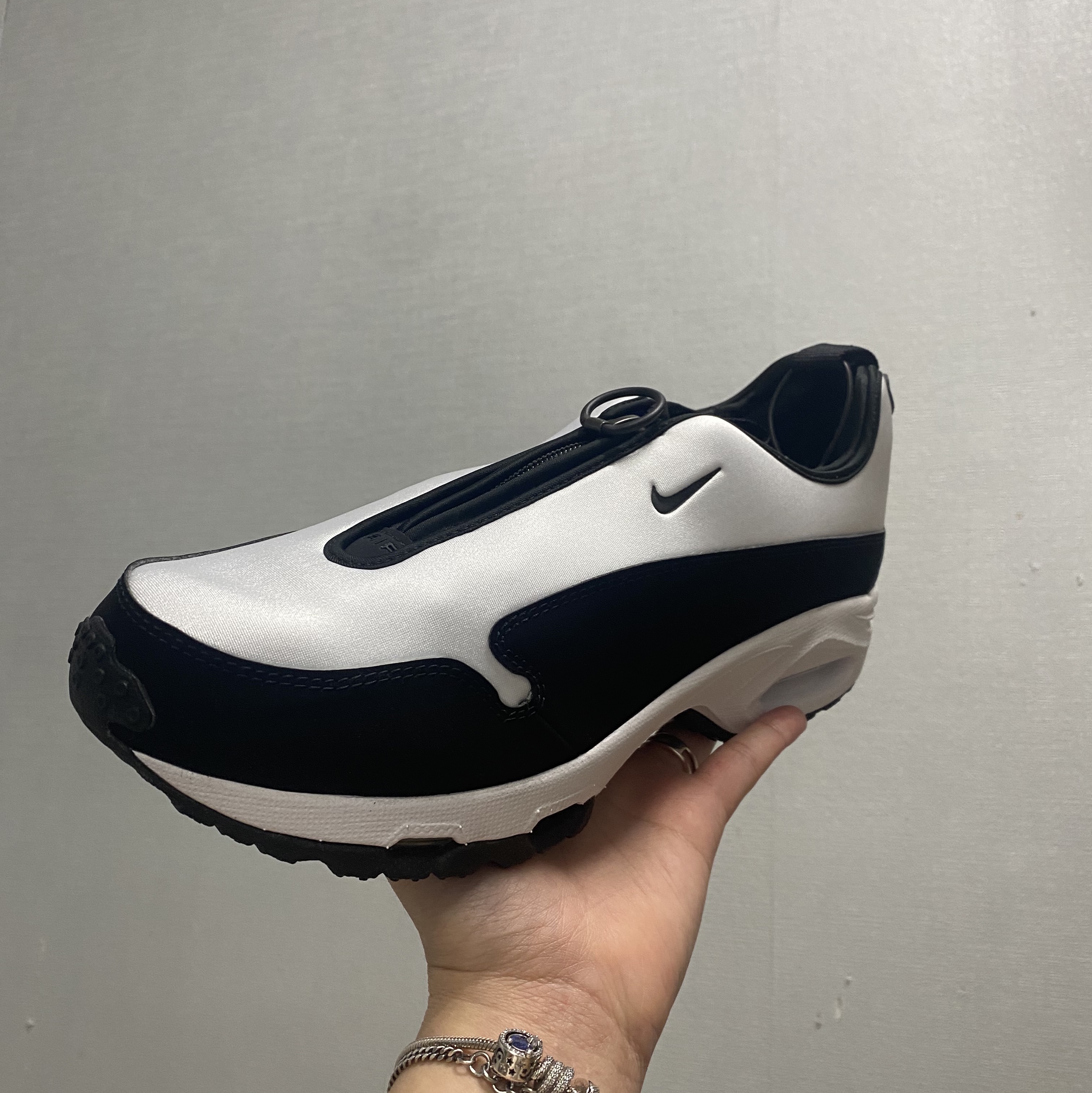 Nike x Comme des Garcons Homme Plus Air Max Sunder SP White Black 착용 스타일