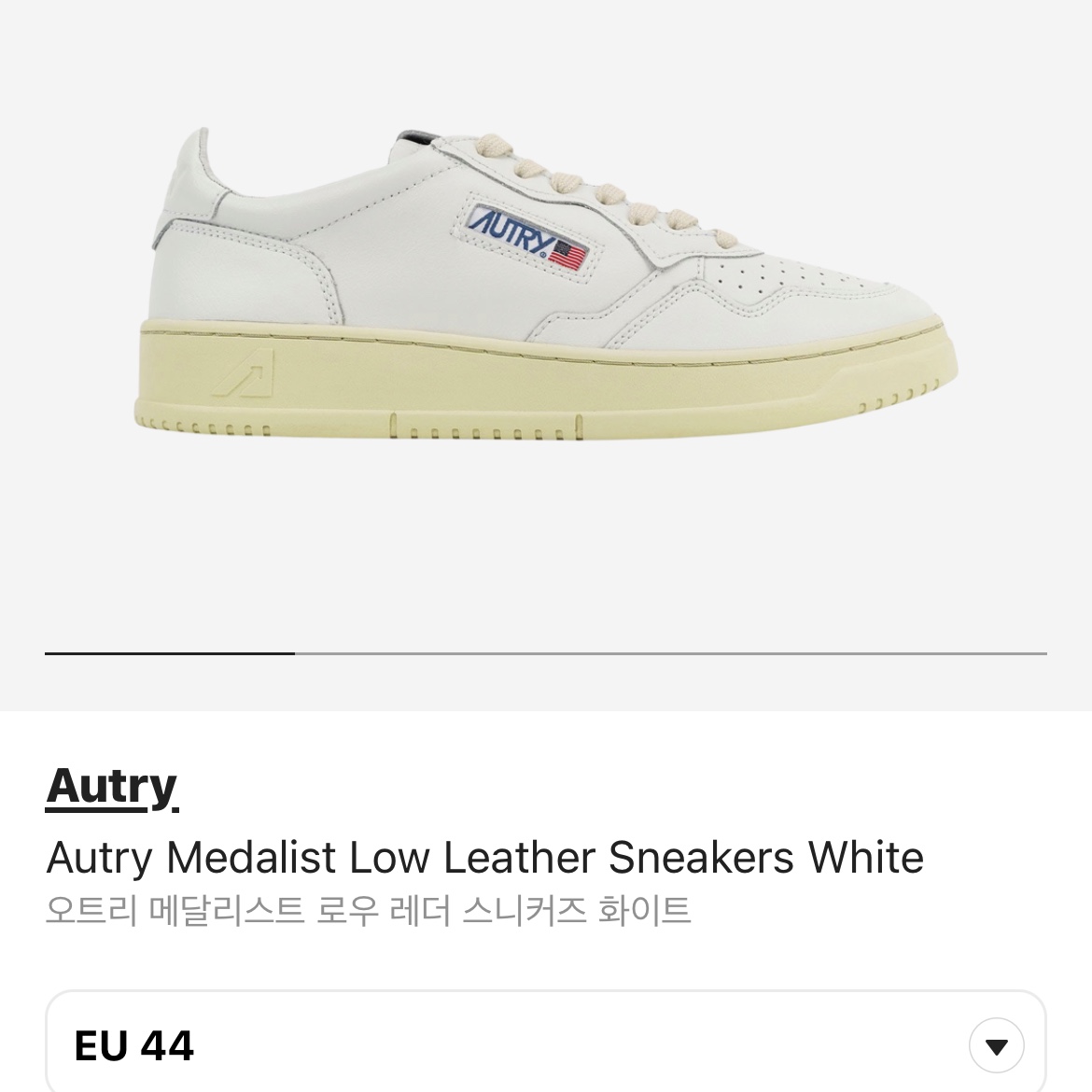 Autry Medalist Low Leather Sneakers White 착용 스타일