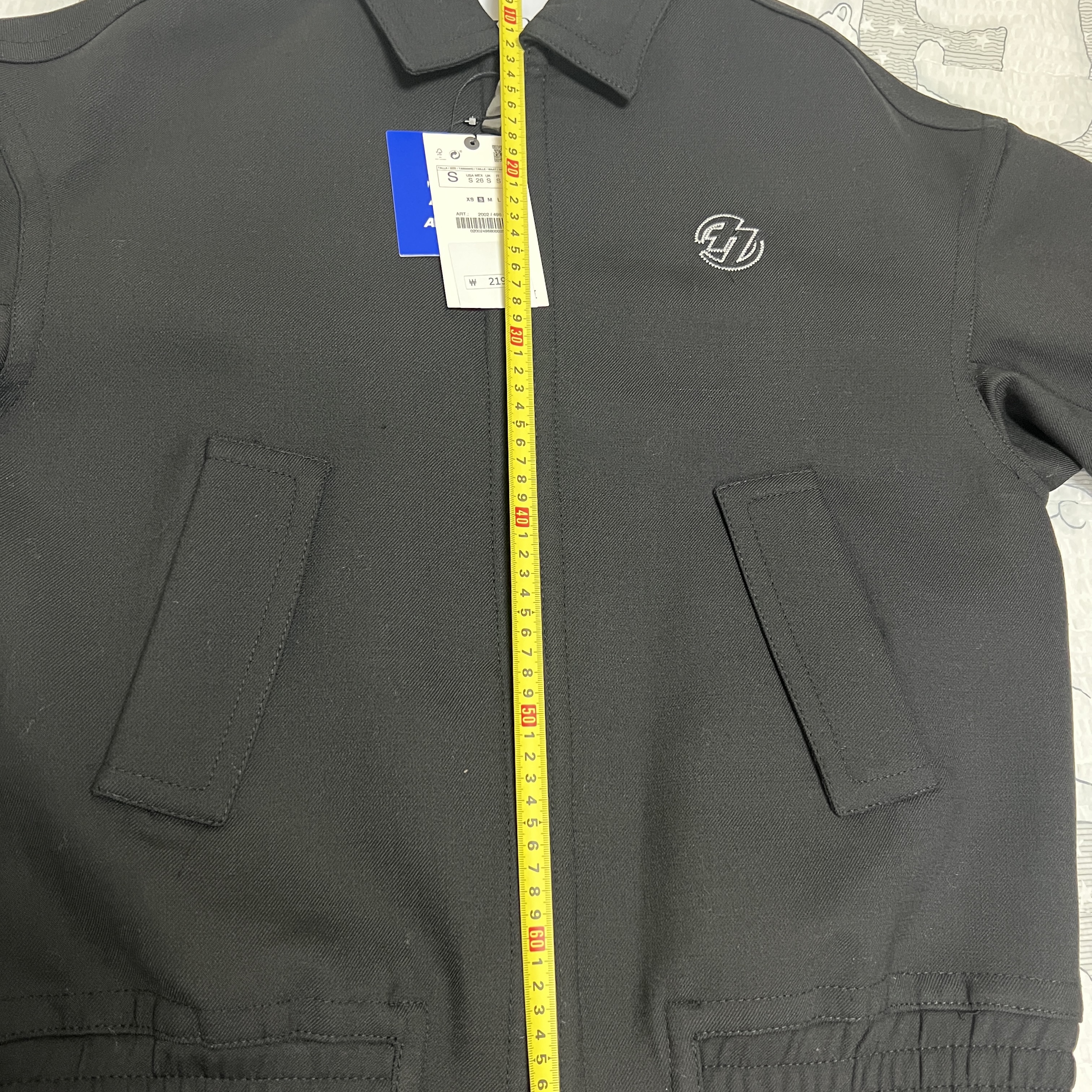 Zara x Ader Error Oversize Collar Bomber Jacket Black 착용 스타일 - 4