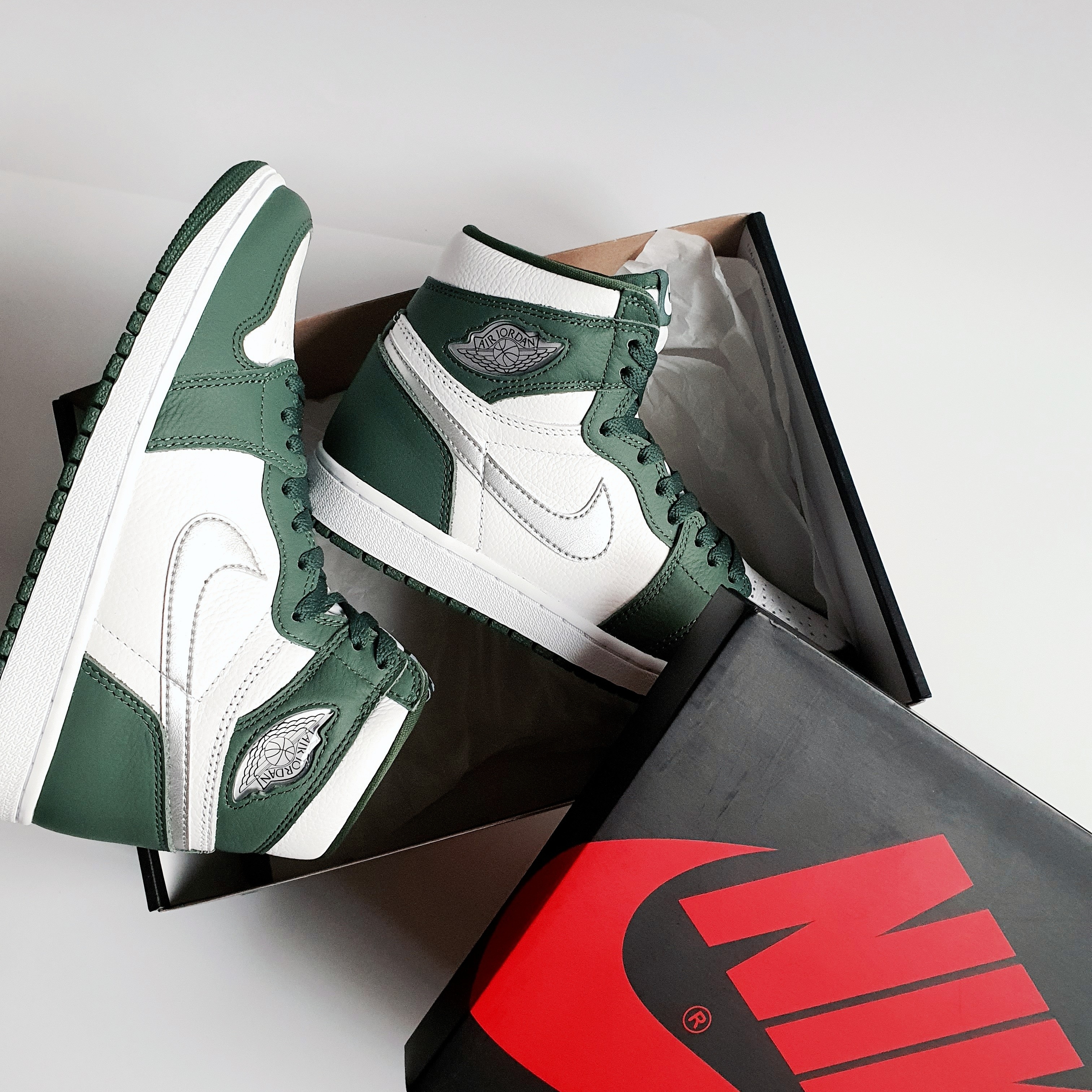 Jordan 1 Retro High OG Gorge Green, (GS) Jordan 1 Retro High OG Gorge Green 착용 스타일