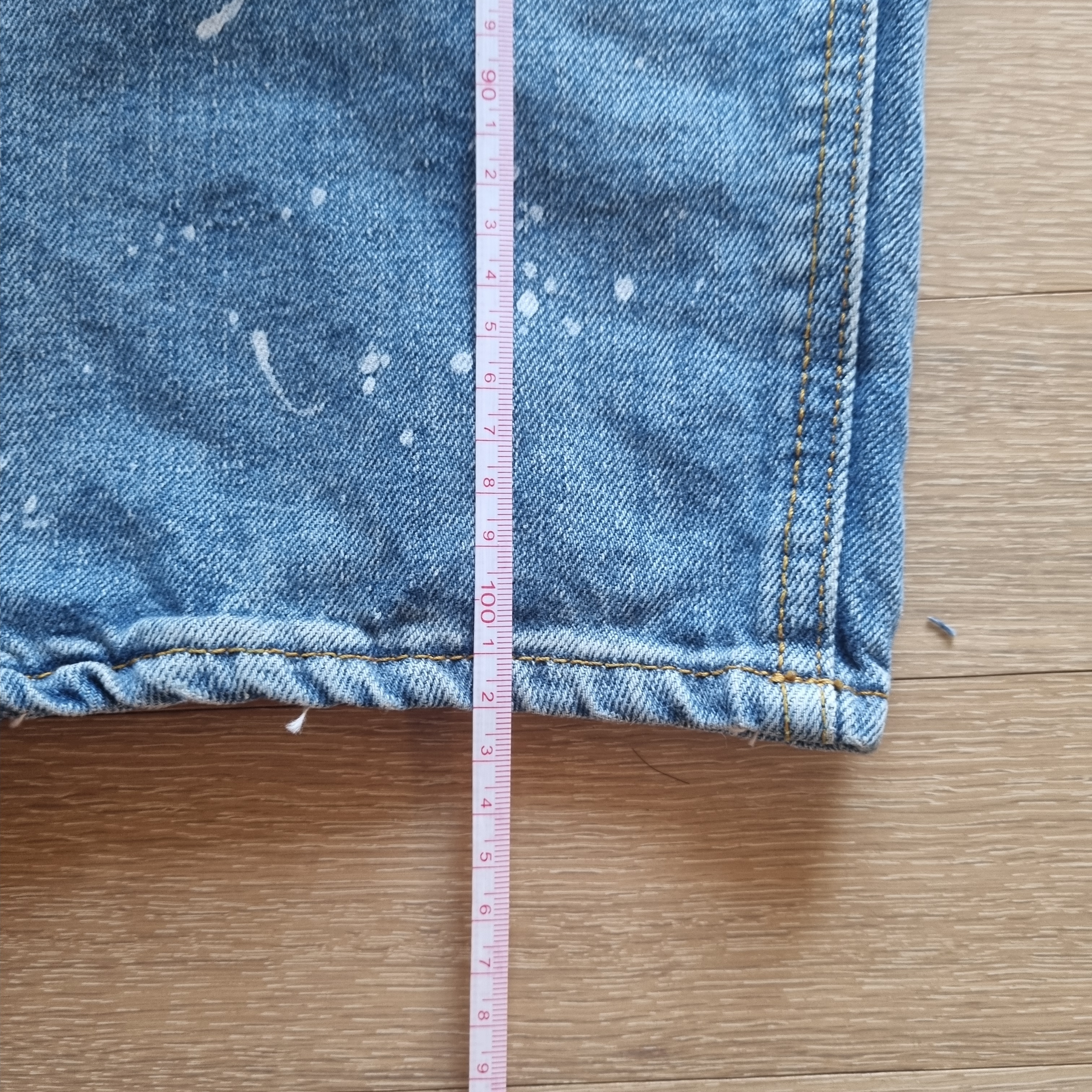 Zara x Ader Error Patchwork Jeans Blue 착용 스타일 - 2