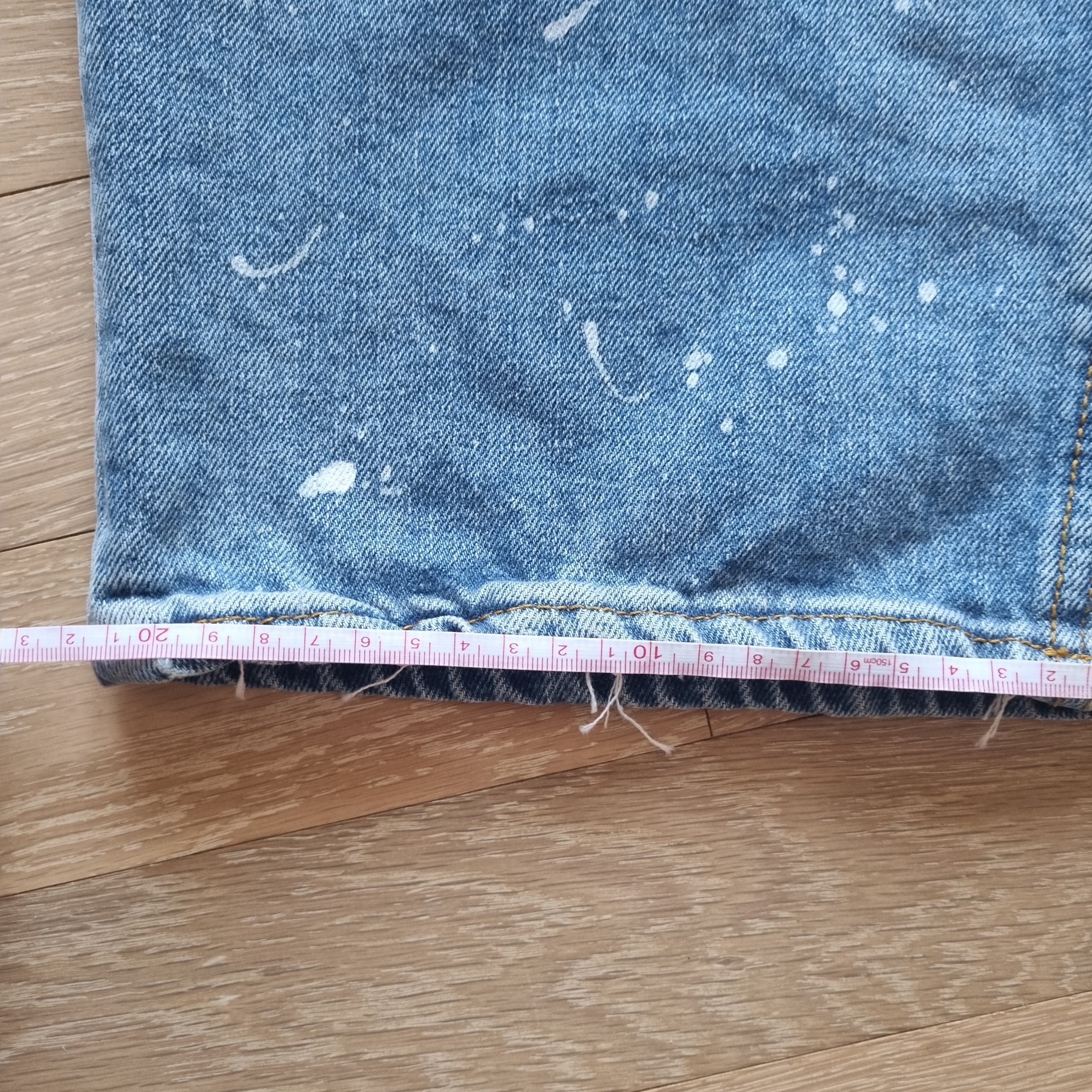 Zara x Ader Error Patchwork Jeans Blue 착용 스타일 - 4