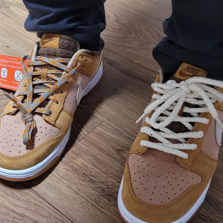 Nike Dunk Low SE Praline Desert Ochre 착용 스타일 - 4