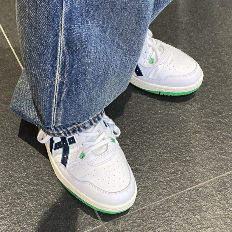 Asics EX89 White French Blue 착용 스타일 - 2