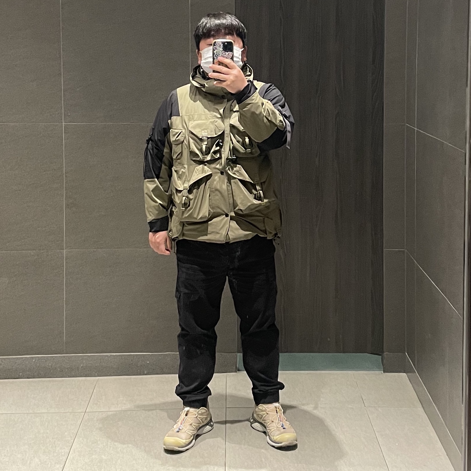 Salomon XT-6 Turtledove 착용 스타일