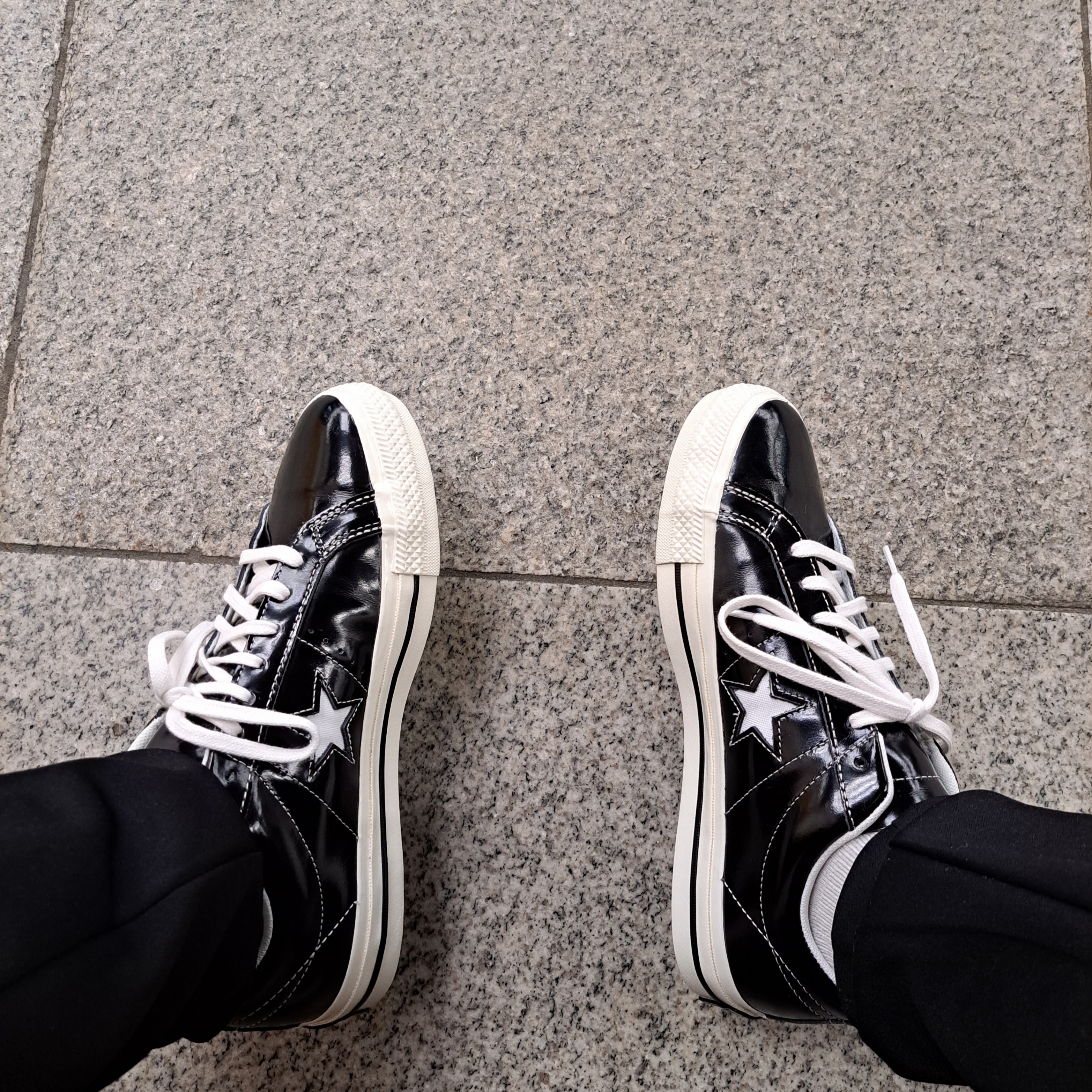 Converse One Star Ox Black 착용 스타일