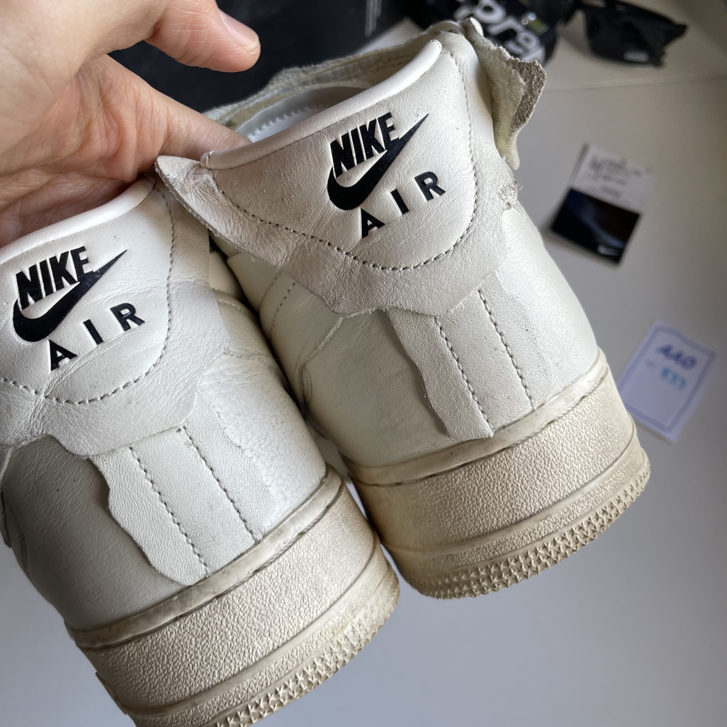 Nike x Comme des Garcons Homme Plus Air Force Mid White 착용 스타일 - 4