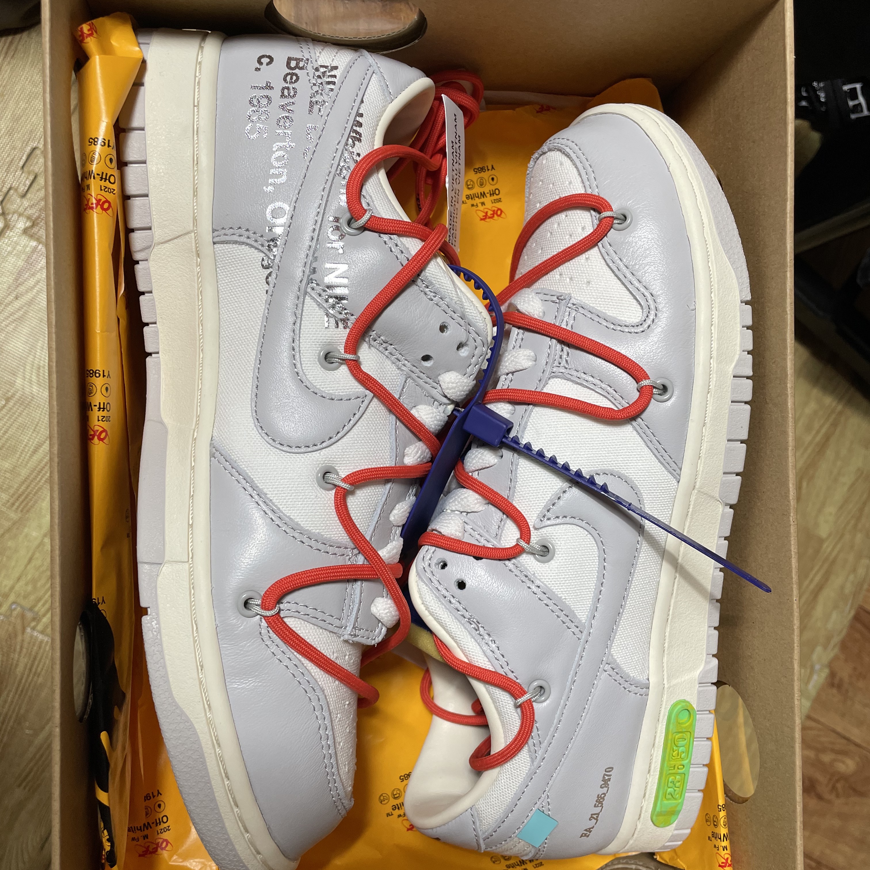 Nike x Off-White Dunk Low The 50 - Lot 23 착용 스타일