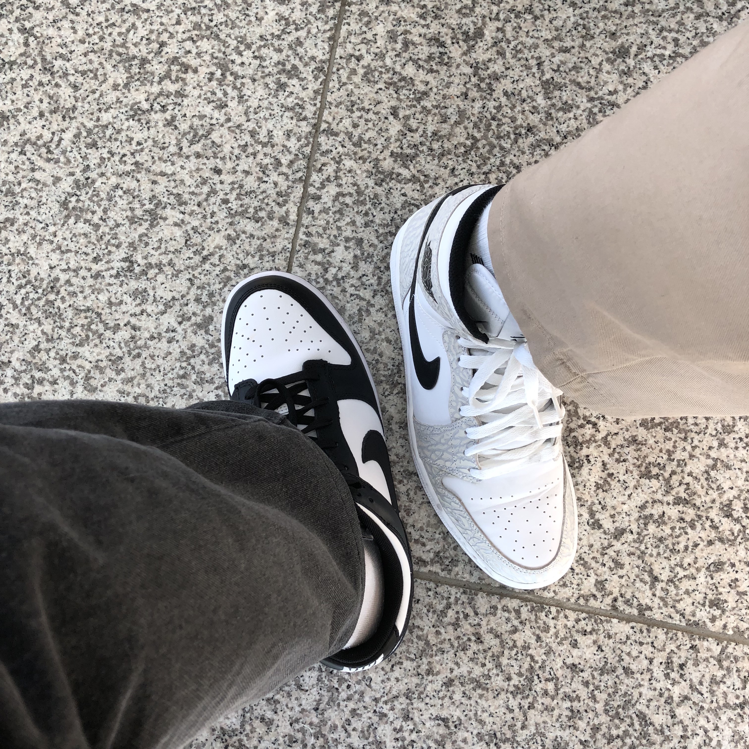 Nike Dunk Low Retro Black 착용 스타일 - 3