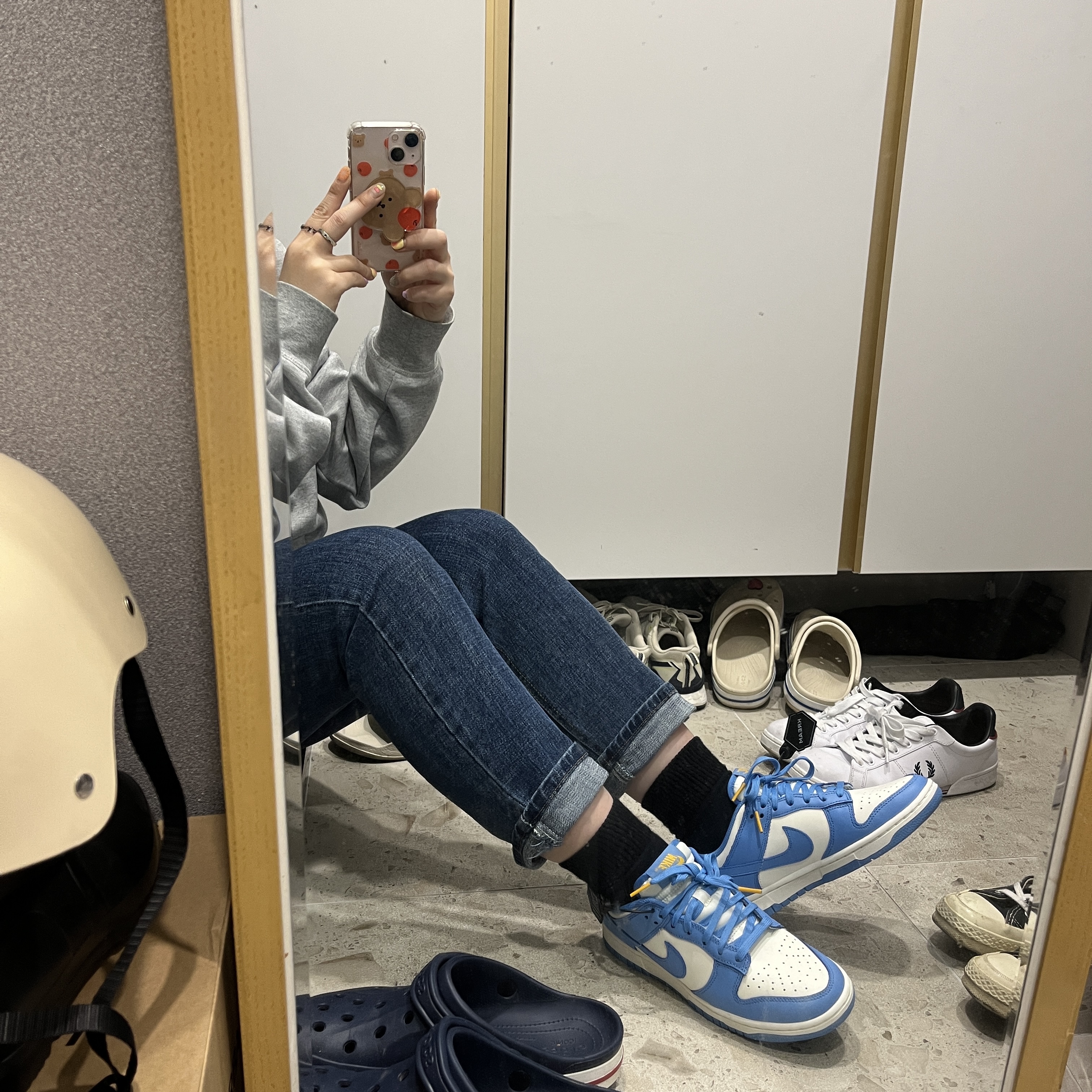 (W) Nike Dunk Low Coast 착용 스타일 - 1