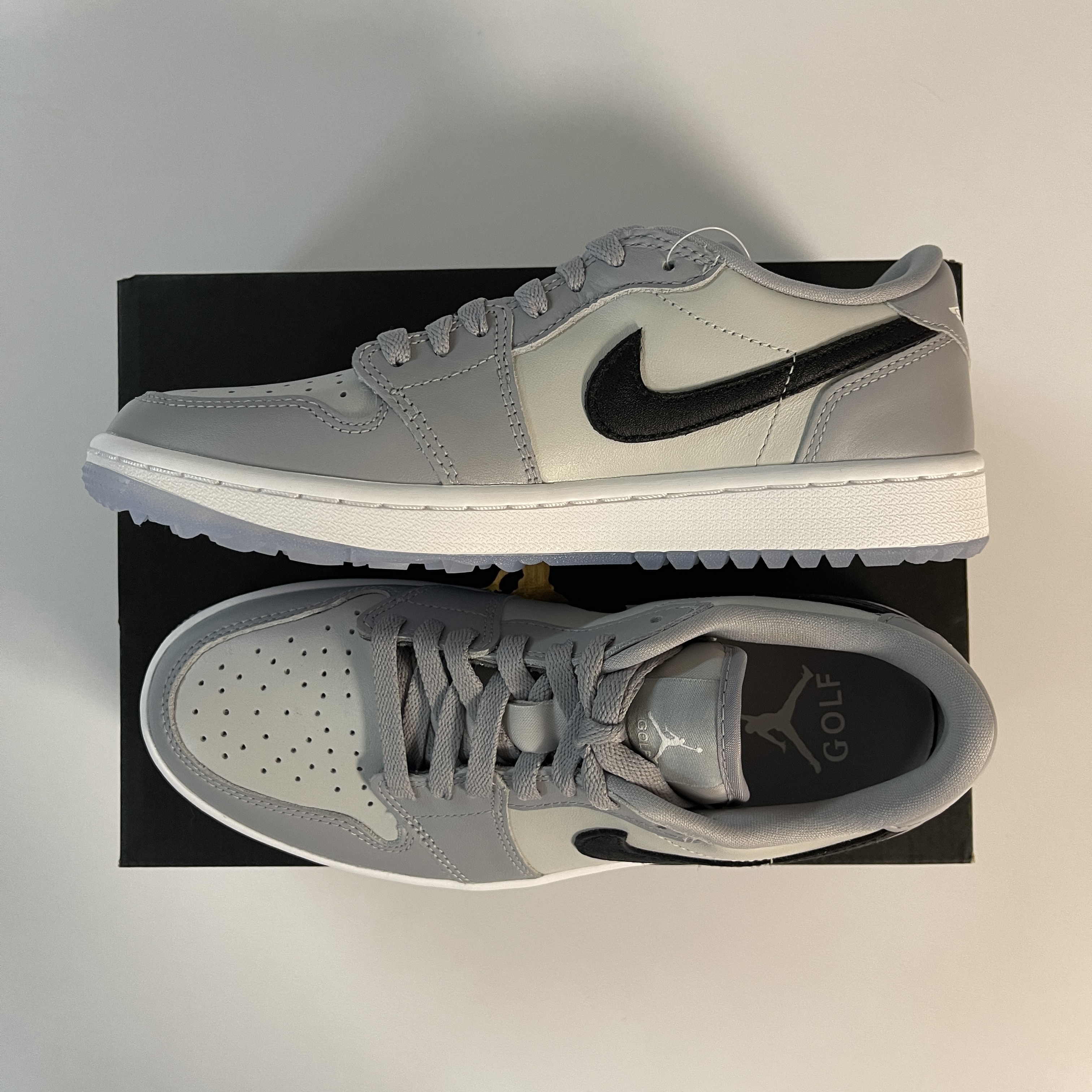 Jordan 1 Low Golf Wolf Grey 착용 스타일 - 4