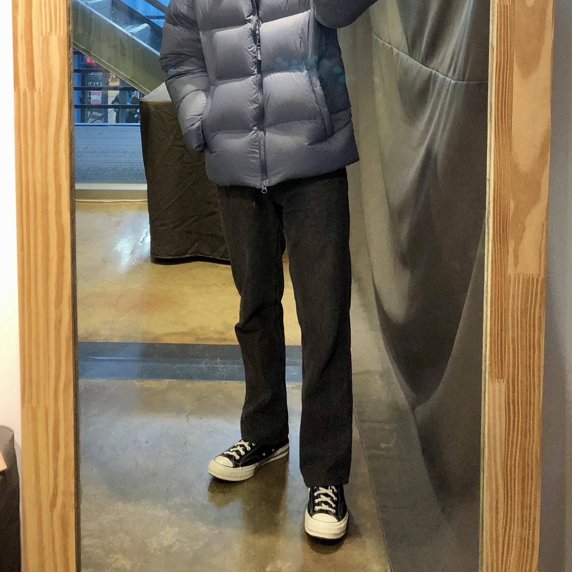 Converse Chuck 70 Hi Black 착용 스타일 - 1