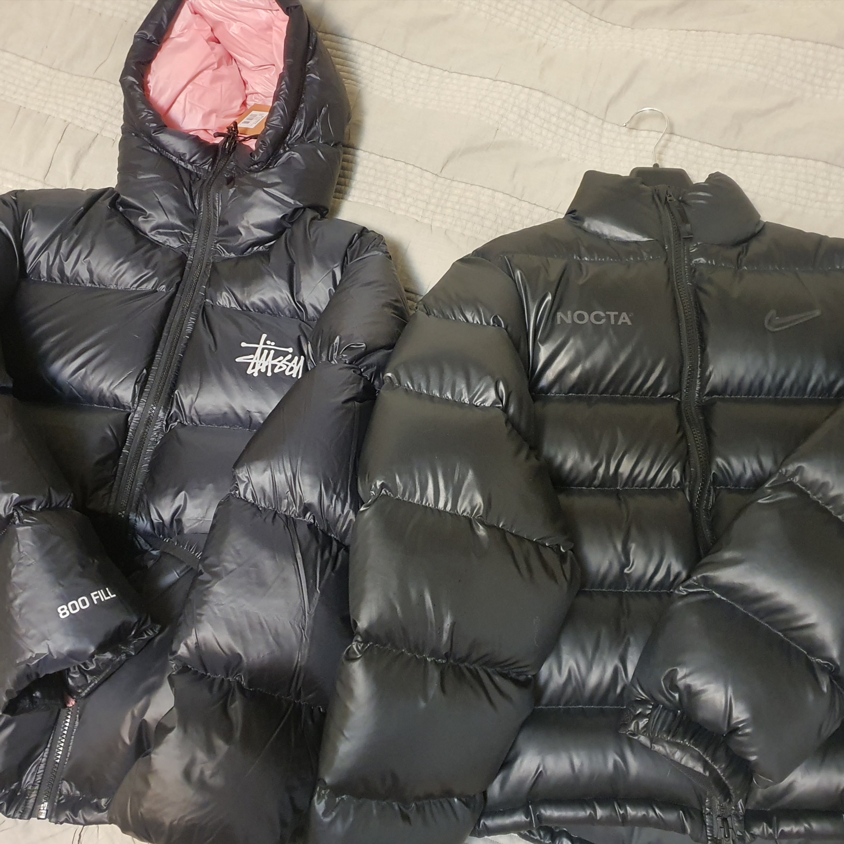 Stussy Micro Ripstop Down Parka Black 착용 스타일