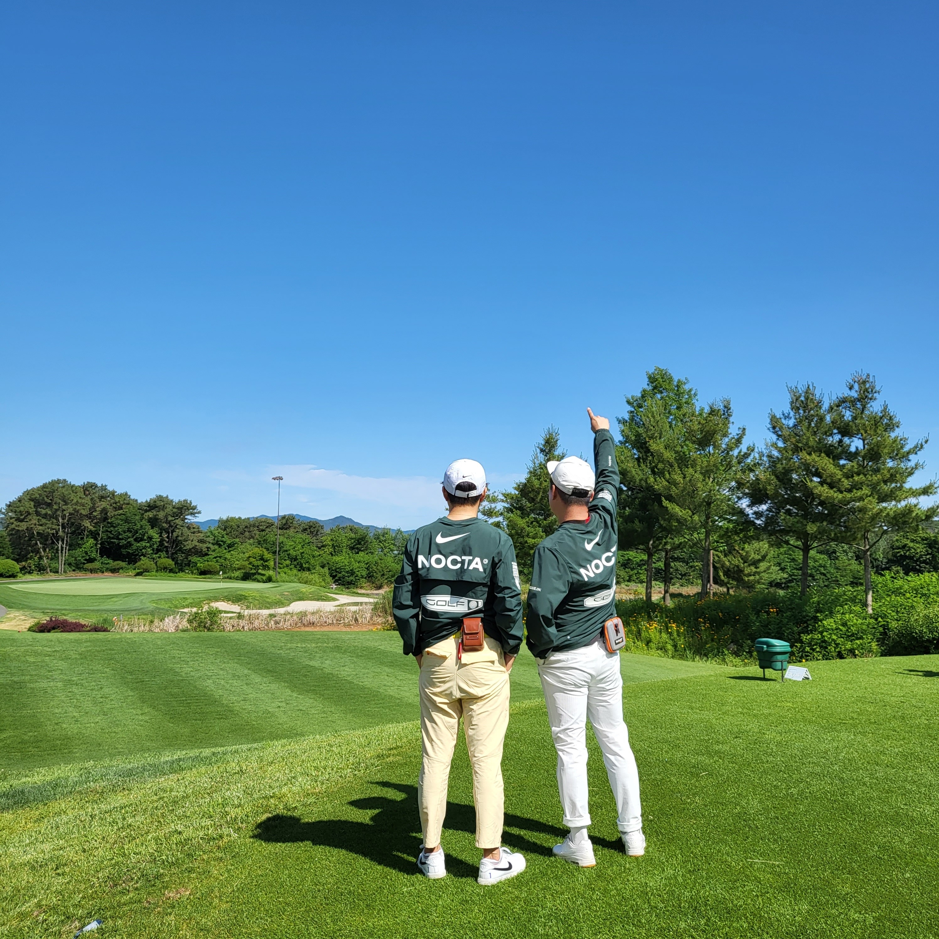 Nike x Drake Nocta Golf Crewneck Top Green - US/EU 착용 스타일