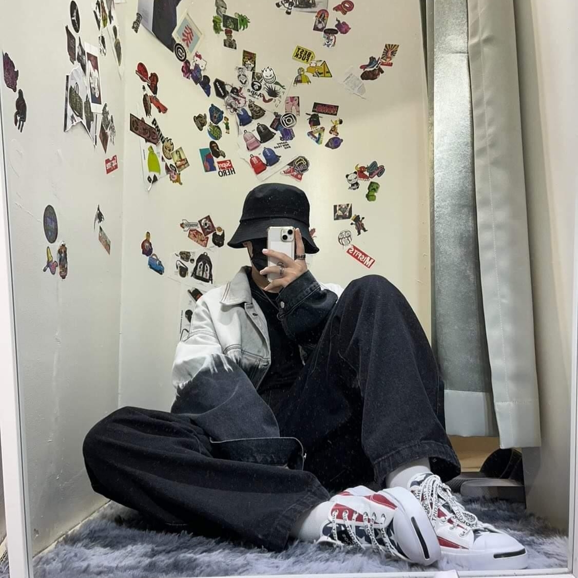 Converse x Takahiromiyashita The Soloist Jack Purcell Zip Ox White Red 착용 스타일
