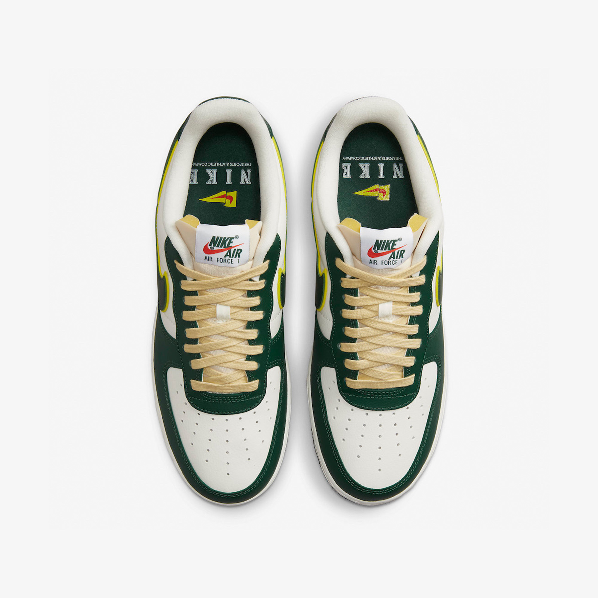 Nike Air Force 1 '07 LV8 Sail Noble Green 착용 스타일 - 4