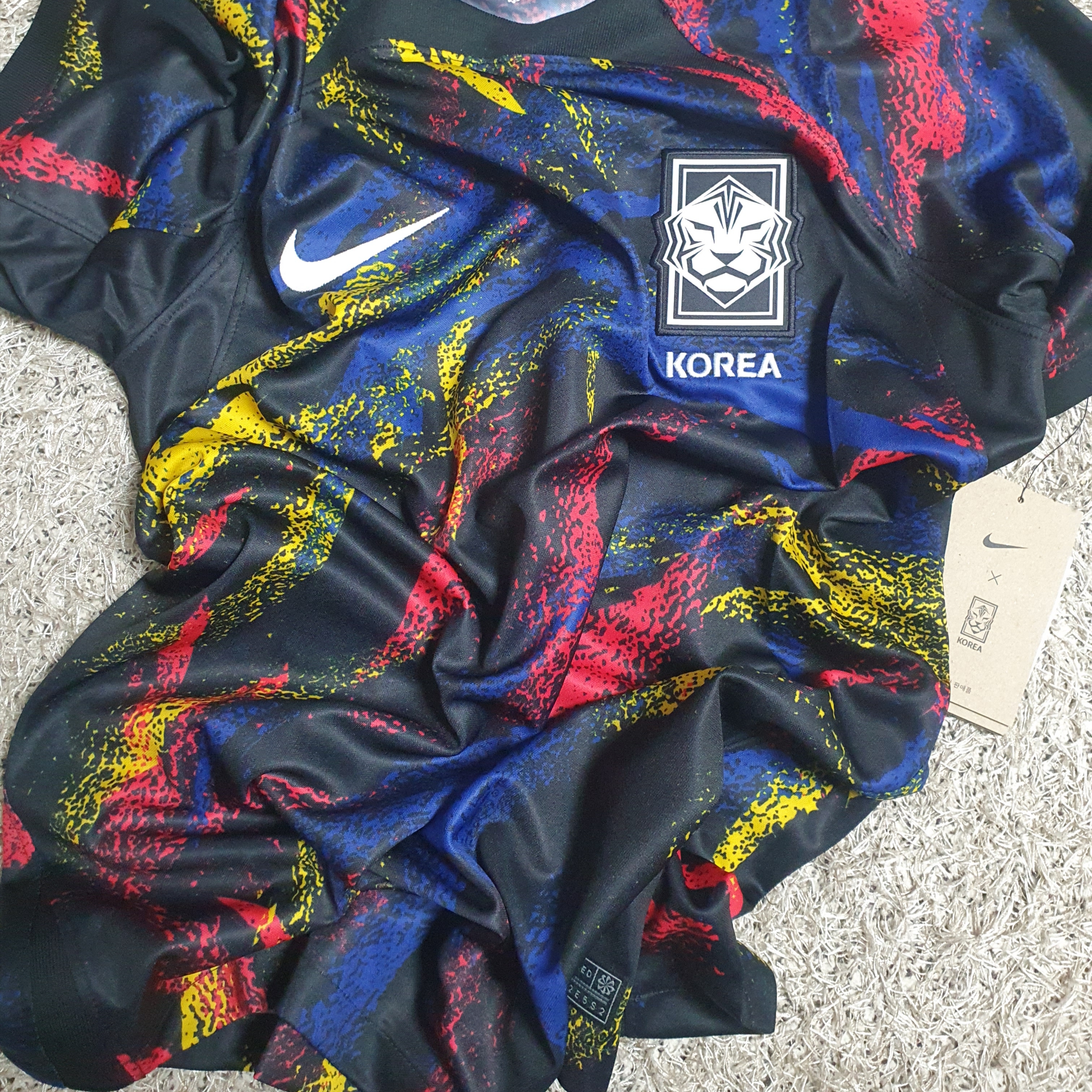 Nike Korea Dri-Fit Stadium Away SS Jersey Black - Asia (Non Marking Ver.) 착용 스타일