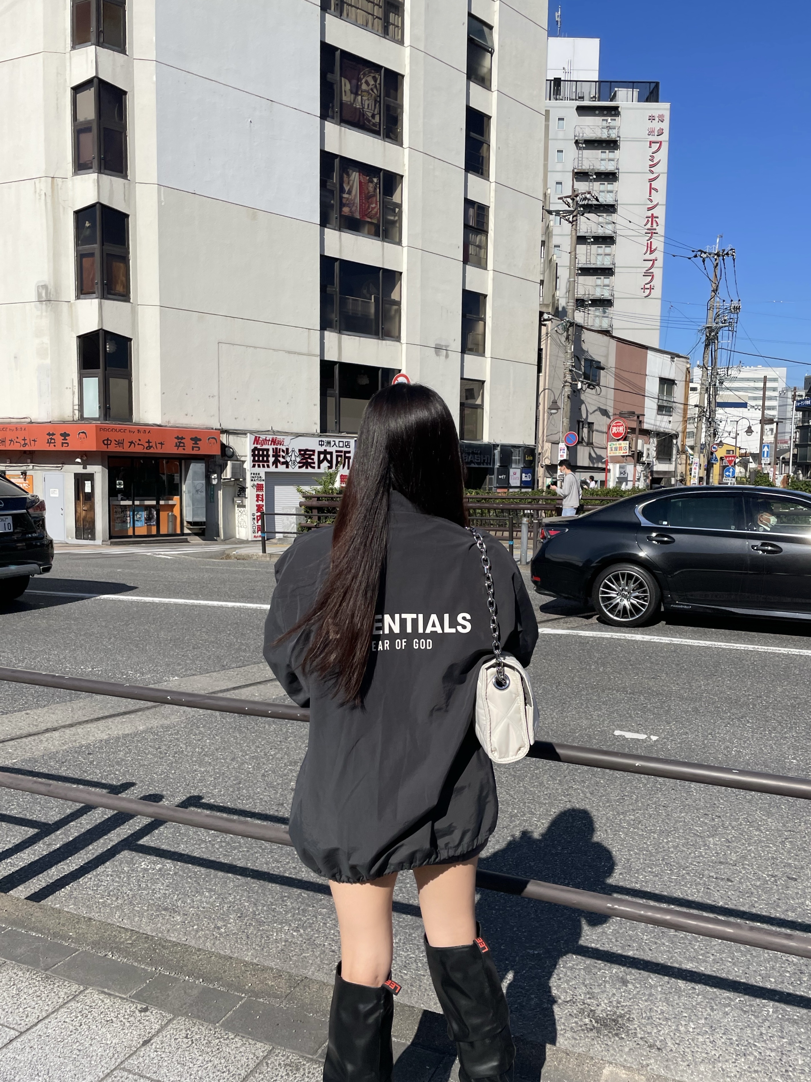 Essentials Coach Jacket Dark Slate/Stretch Limo/Black - 20FW, Supreme Denim Camp Cap Dyed Rust - 22FW 착용 스타일 - 1