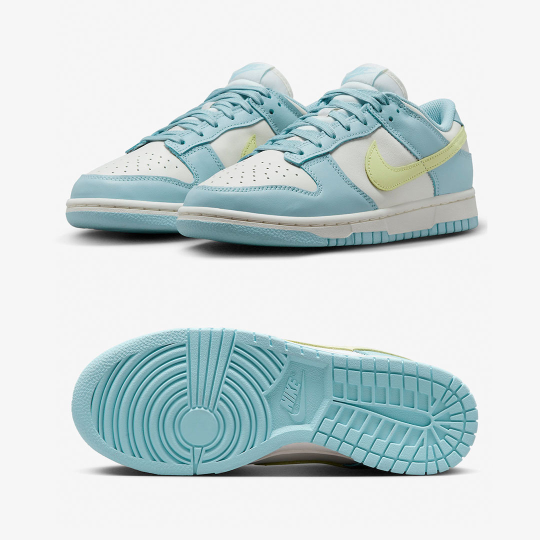 (W) Nike Dunk Low Ocean, Nike Dunk Low Retro Valerian Blue 착용 스타일 - 2