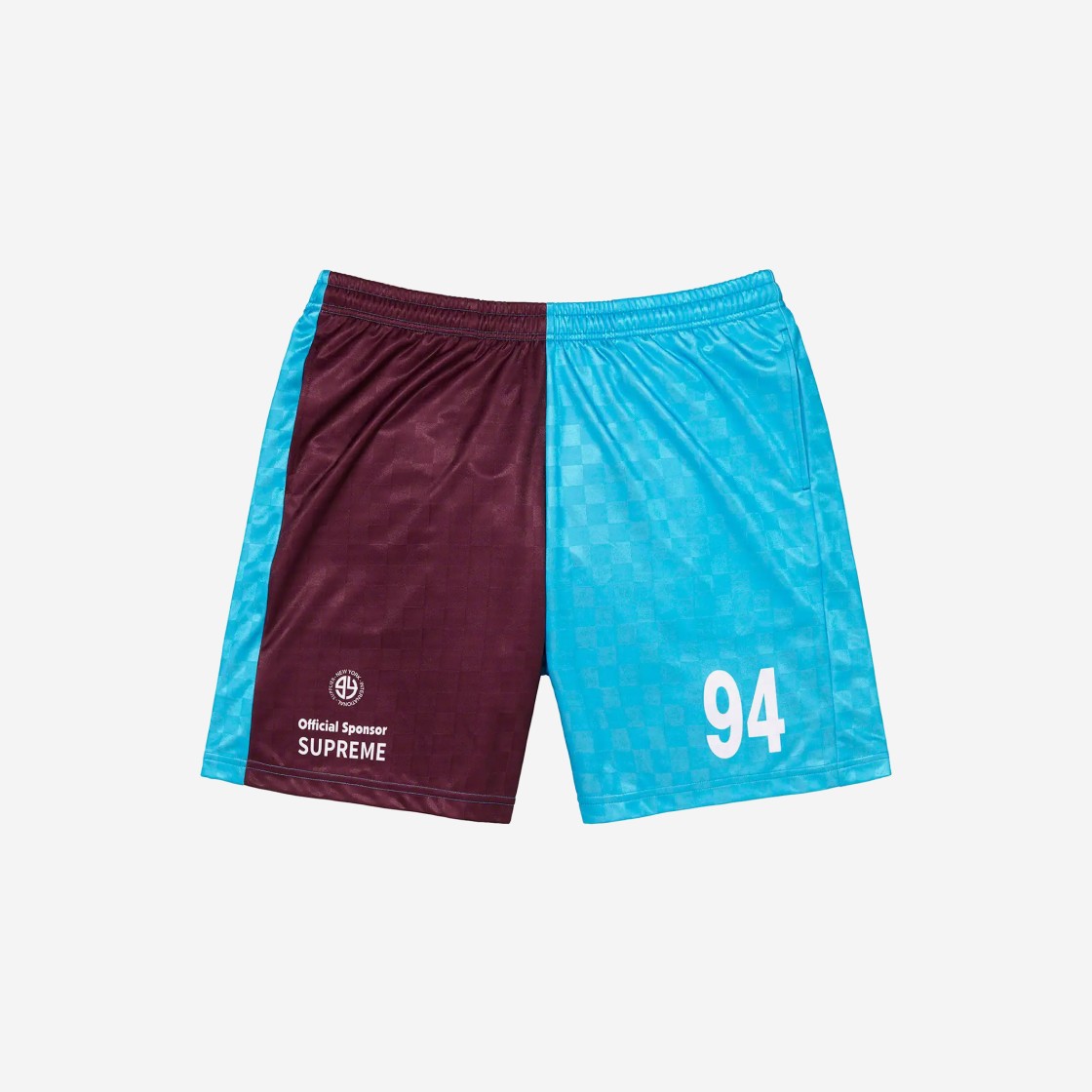 Supreme Split Soccer Shorts Burgundy - 22FW 상세 이미지 1