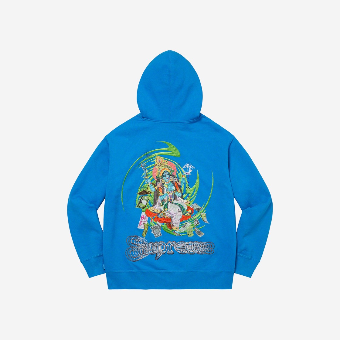 Supreme Lakshmi Zip Up Hooded Sweatshirt Bright Blue - 22FW 상세 이미지 1