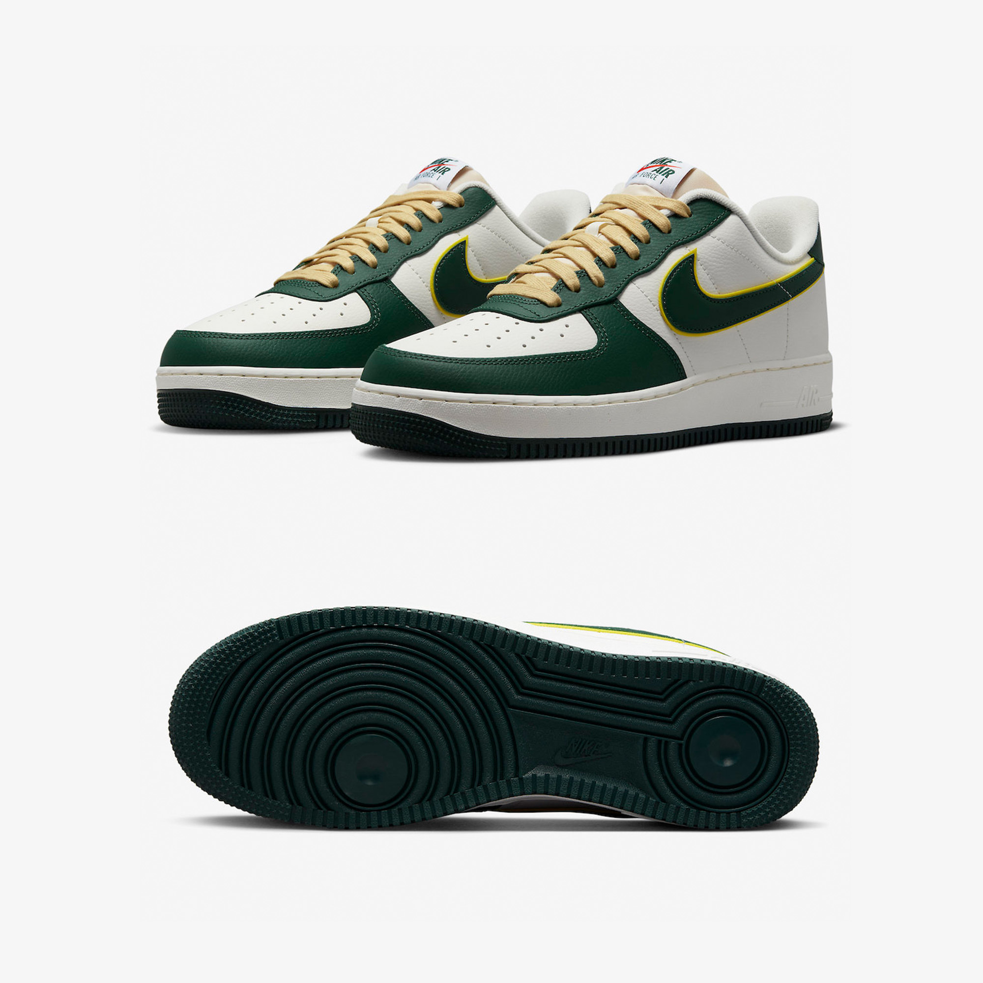 Nike Air Force 1 '07 LV8 Sail Noble Green 착용 스타일 - 2