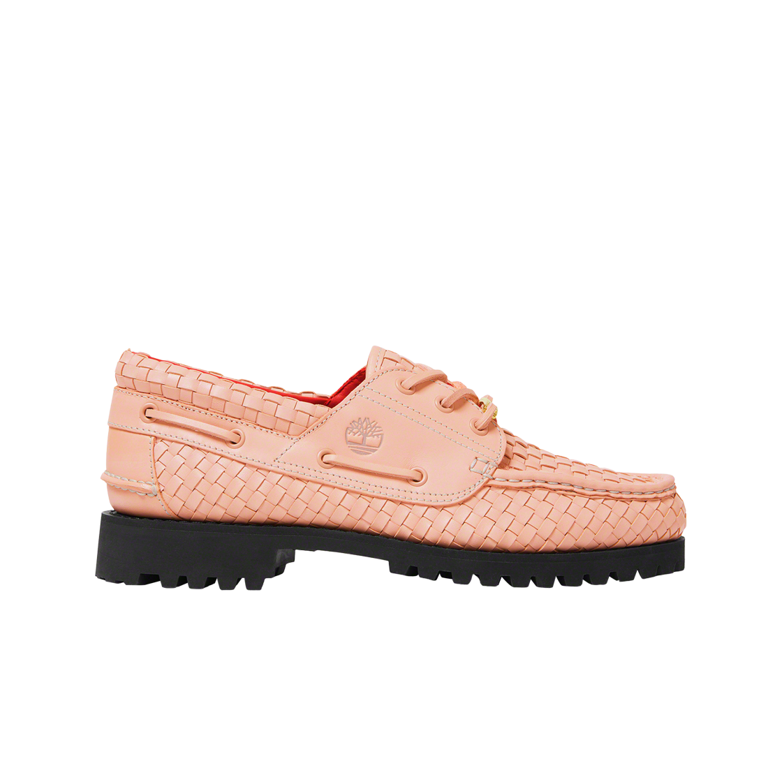 슈프림 x 팀버랜드 우븐 3-아이 러그 슈 핑크 - 22FW(Supreme x Timberland Woven 3-Eye Lug Shoe Pink - 22FW)