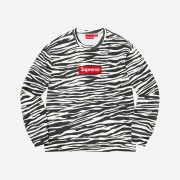 Supreme Box Logo Crewneck Zebra - 22FW