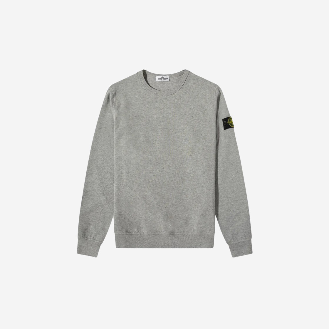 (Kids) Stone Island 61340 Cotton Fleece Crewneck Sweatshirt Melange Grey - 22SS 상세 이미지 1