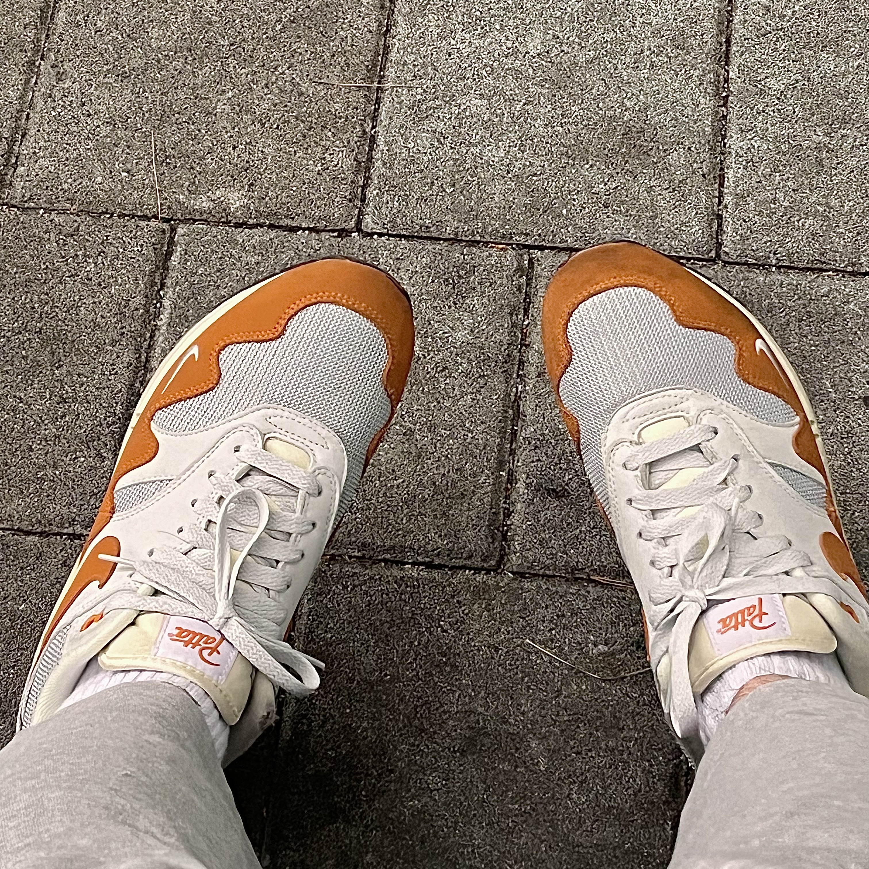 Nike x Patta Air Max 1 Monarch 착용 스타일