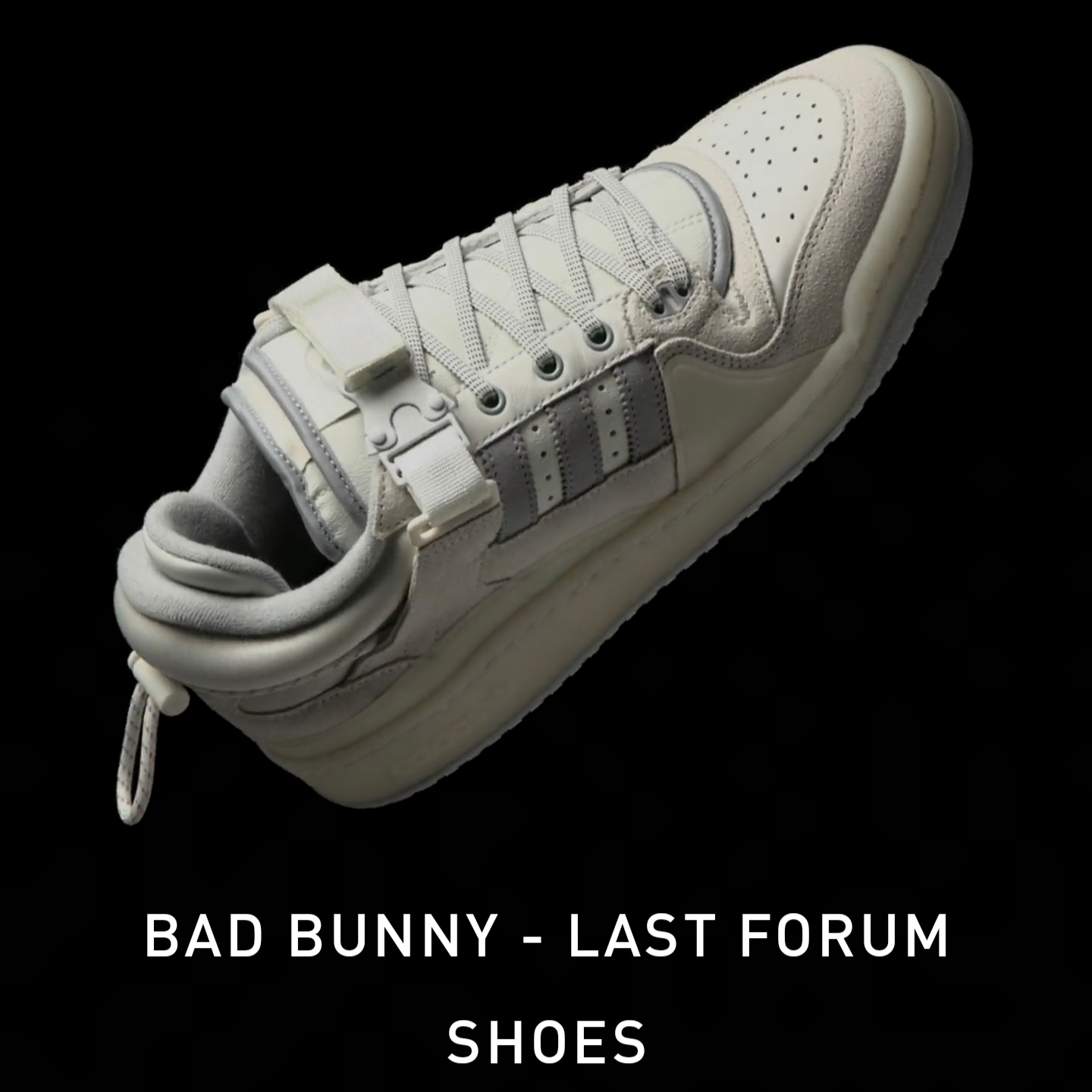 Adidas x Bad Bunny Forum Low Cloud White Clear Onix 착용 스타일