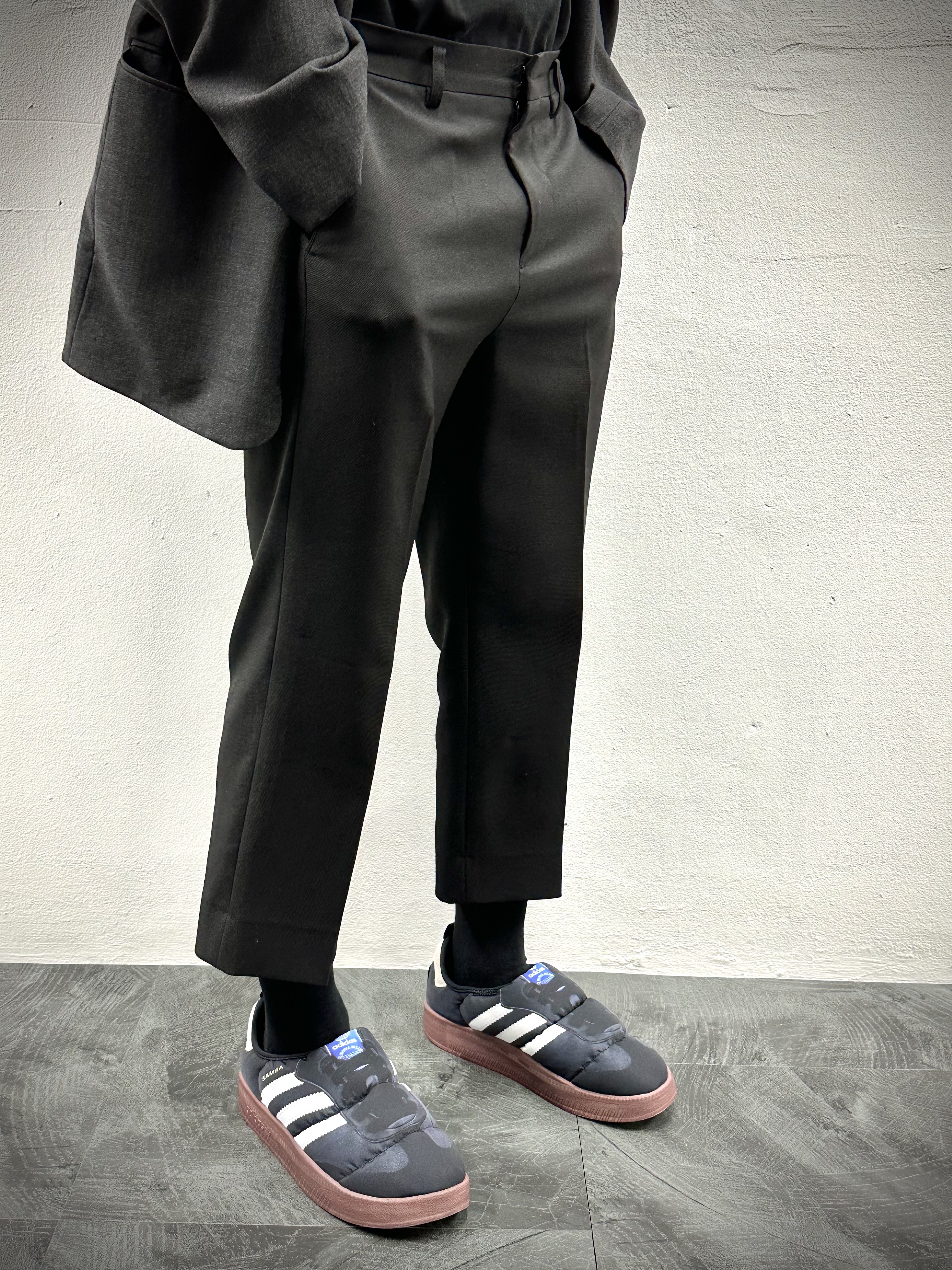 Adidas Puffylette Samba Core Black 착용 스타일