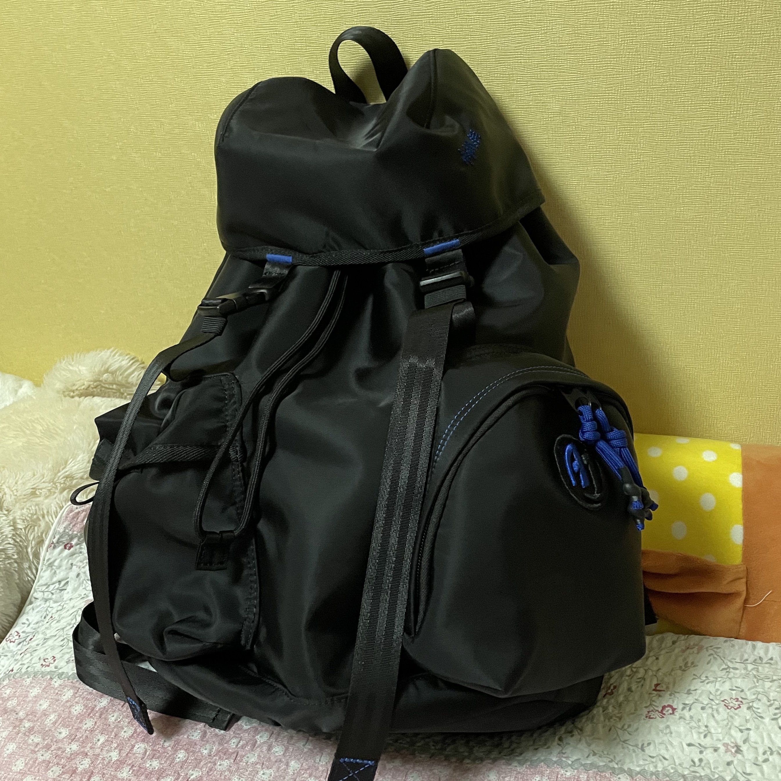 Ader Error x Zara Backpack Black 착용 스타일