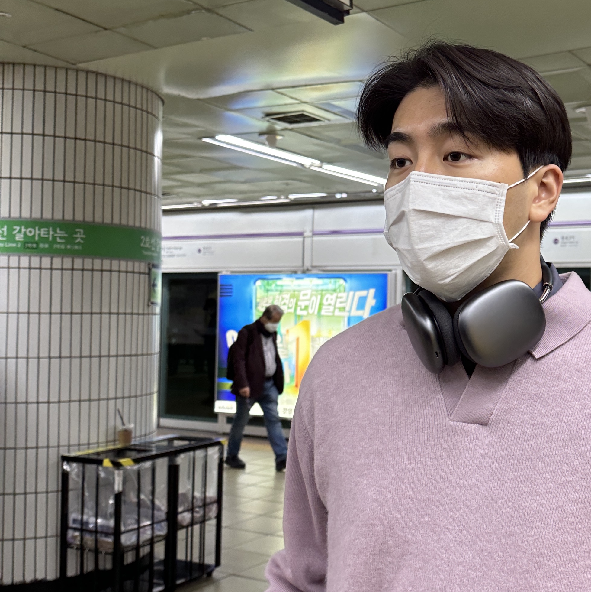 Apple AirPods Max Lightning Space Gray (Korean Ver.) 착용 스타일