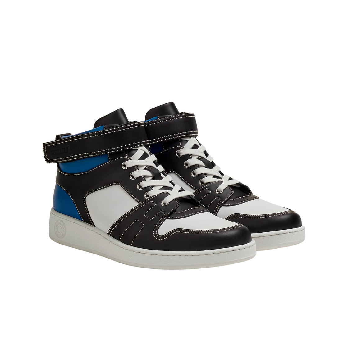 에르메스 프리스타일 스니커즈 카프스킨 & 누아 블랑 블루(Hermes Freestyle Sneakers Calfskin & Noir Blanc Bleu) - 2