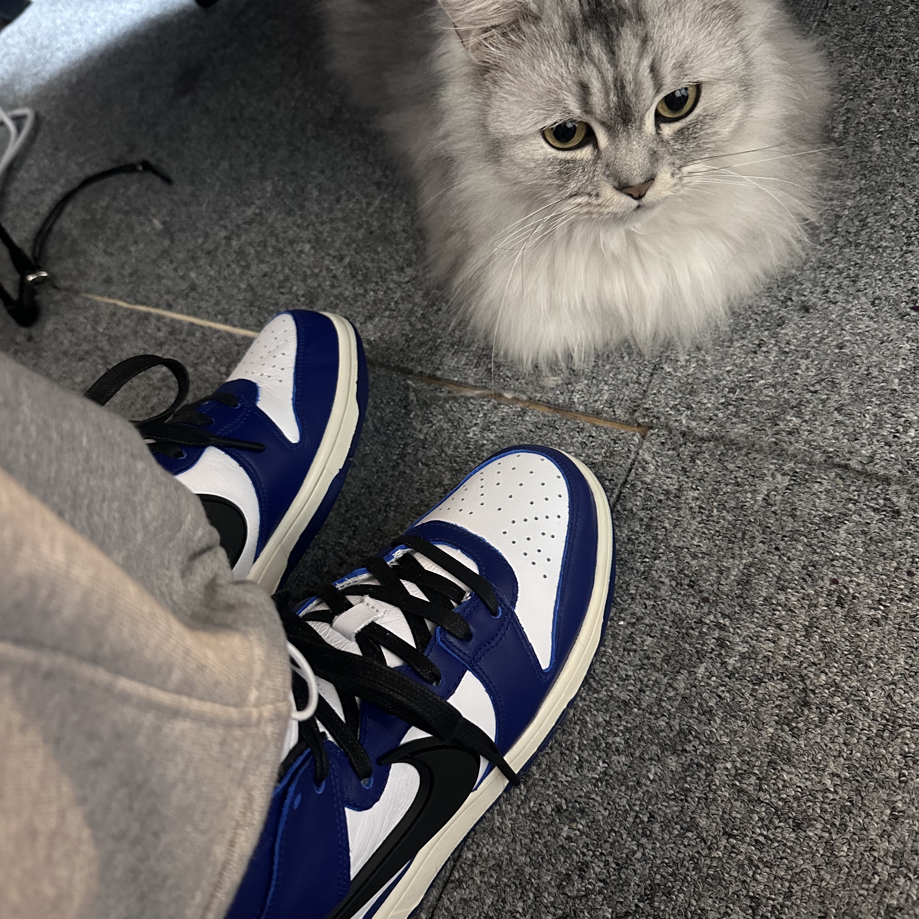 Nike x Ambush Dunk High Deep Royal Blue 착용 스타일 - 3