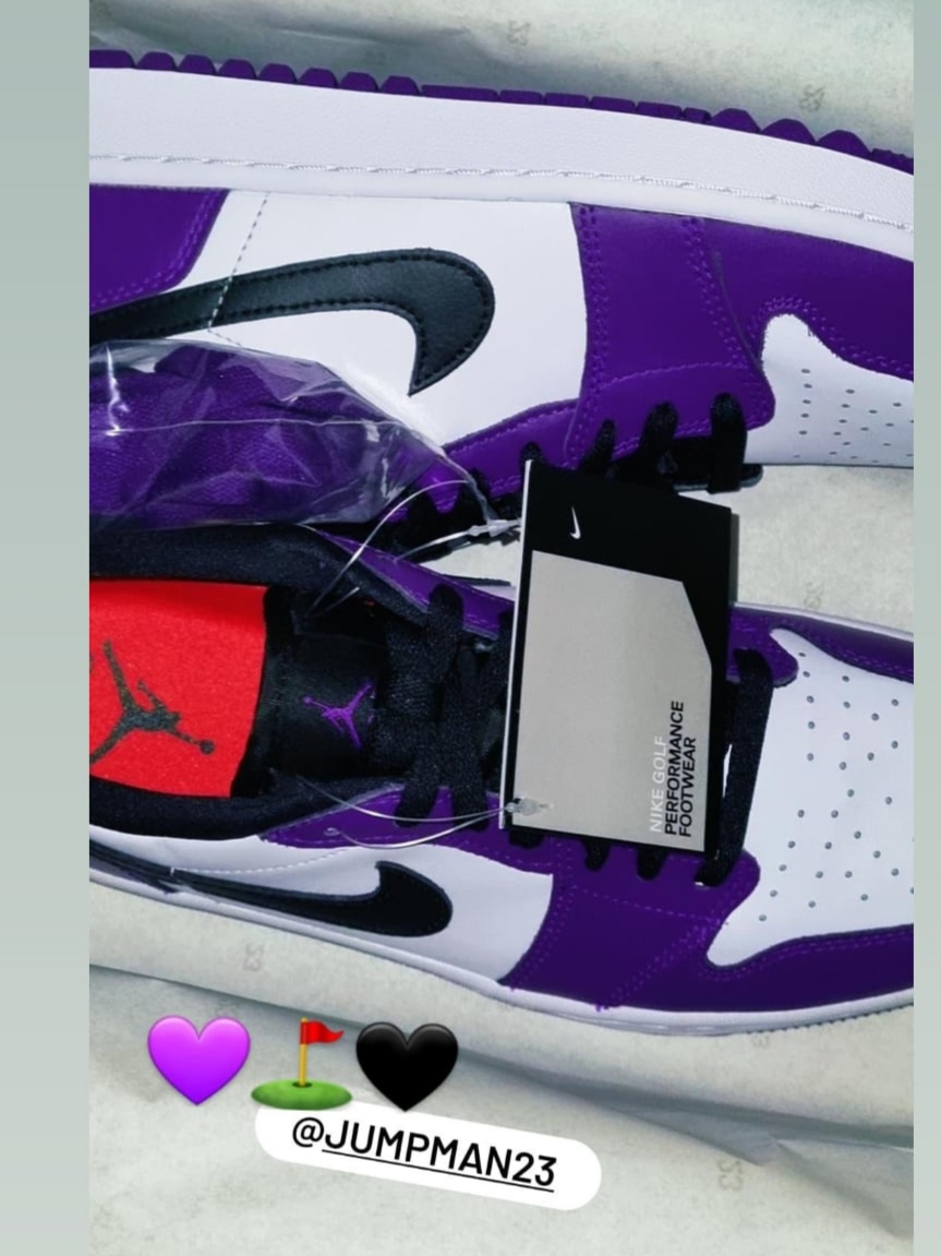 Jordan 1 Low Golf Court Purple 착용 스타일