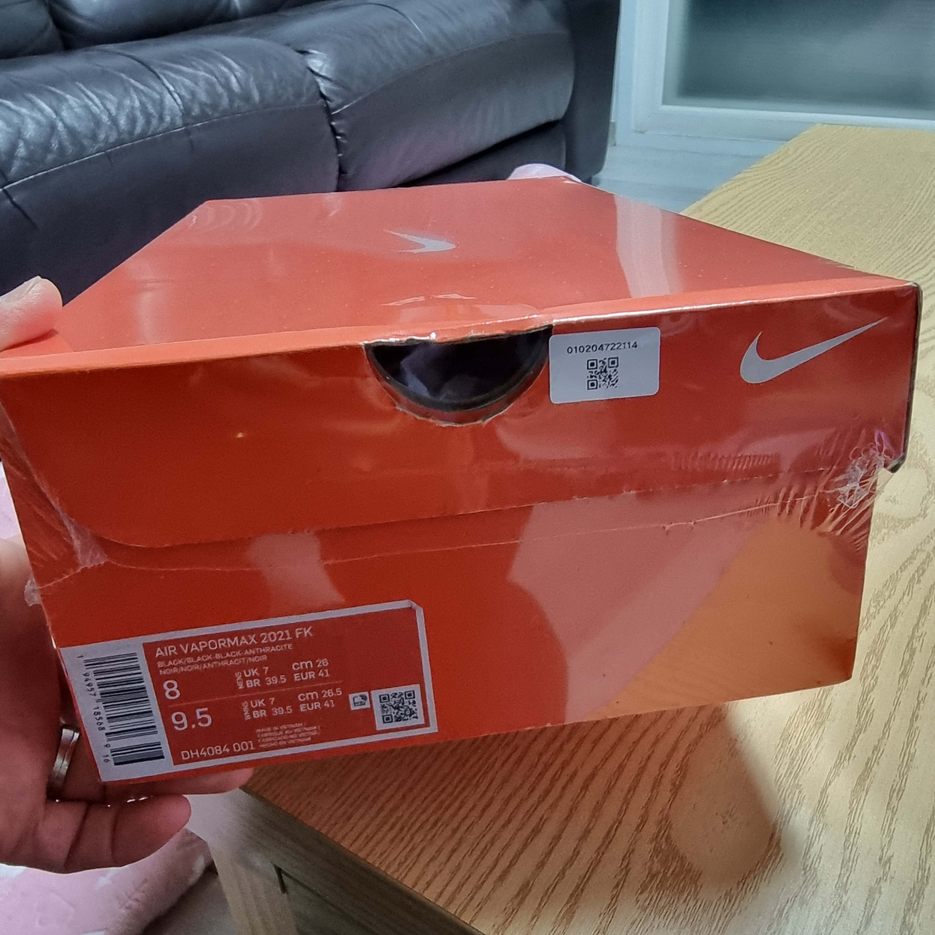 Nike Air VaporMax 2021 Flyknit Triple Black 착용 스타일 - 1