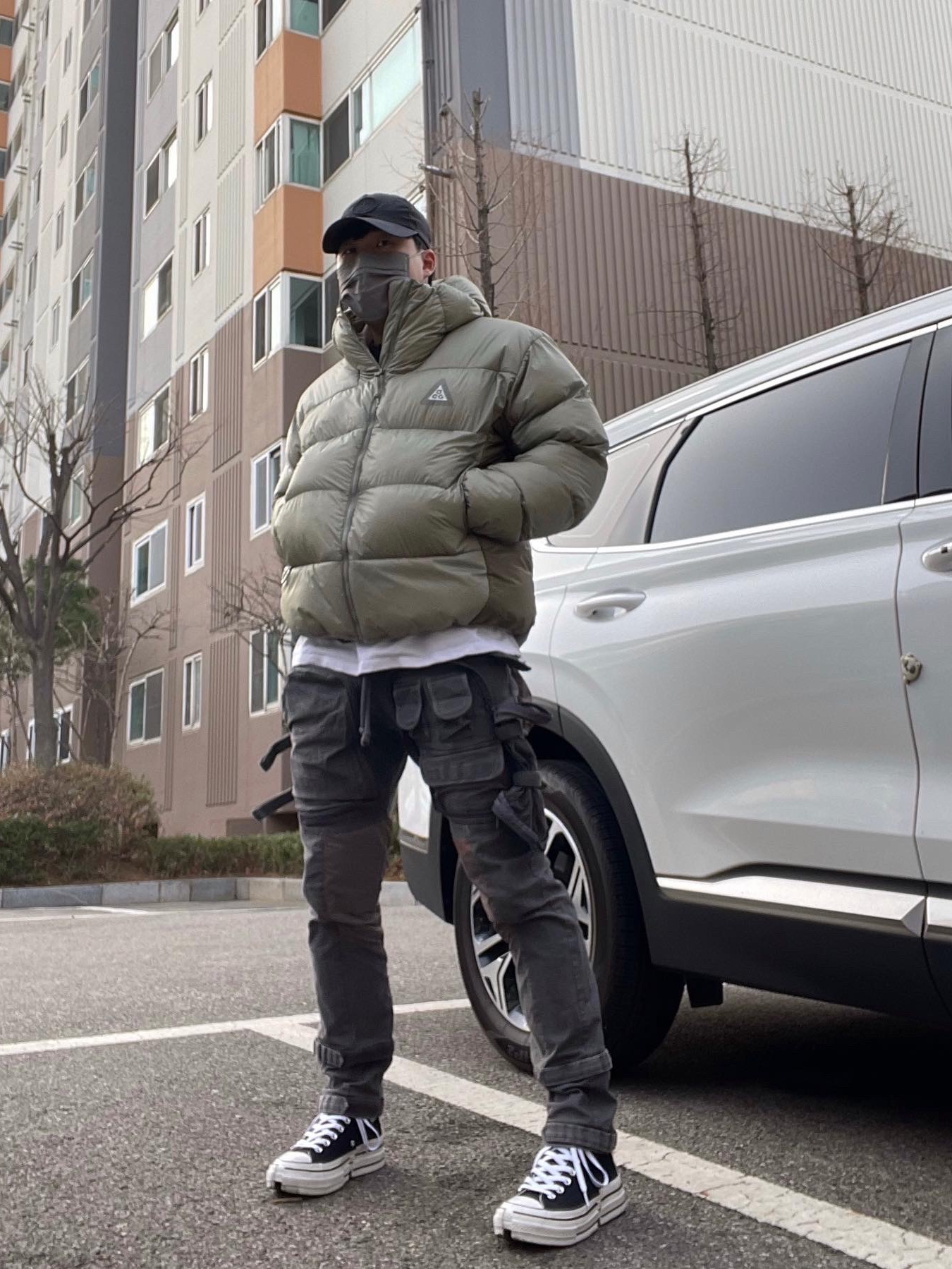 Nike ACG Therma-Fit ADV Lunar Lake Puffer Jacket Light Army - Asia, Converse x Feng Chen Wang Chuck 70 2-in-1 Natural Ivory Black 착용 스타일 - 4
