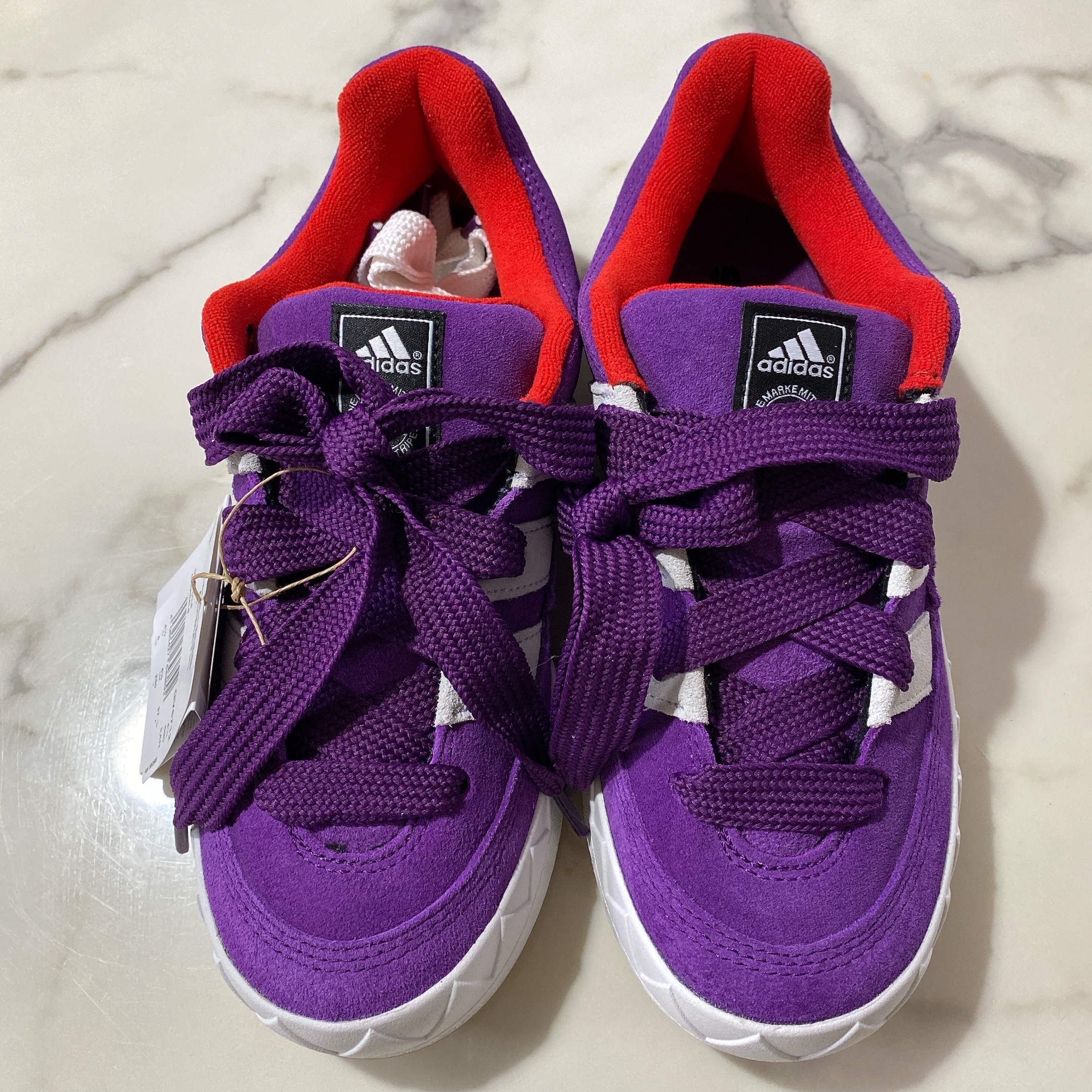 Adidas x Atmos Adimatic Glory Purple 착용 스타일