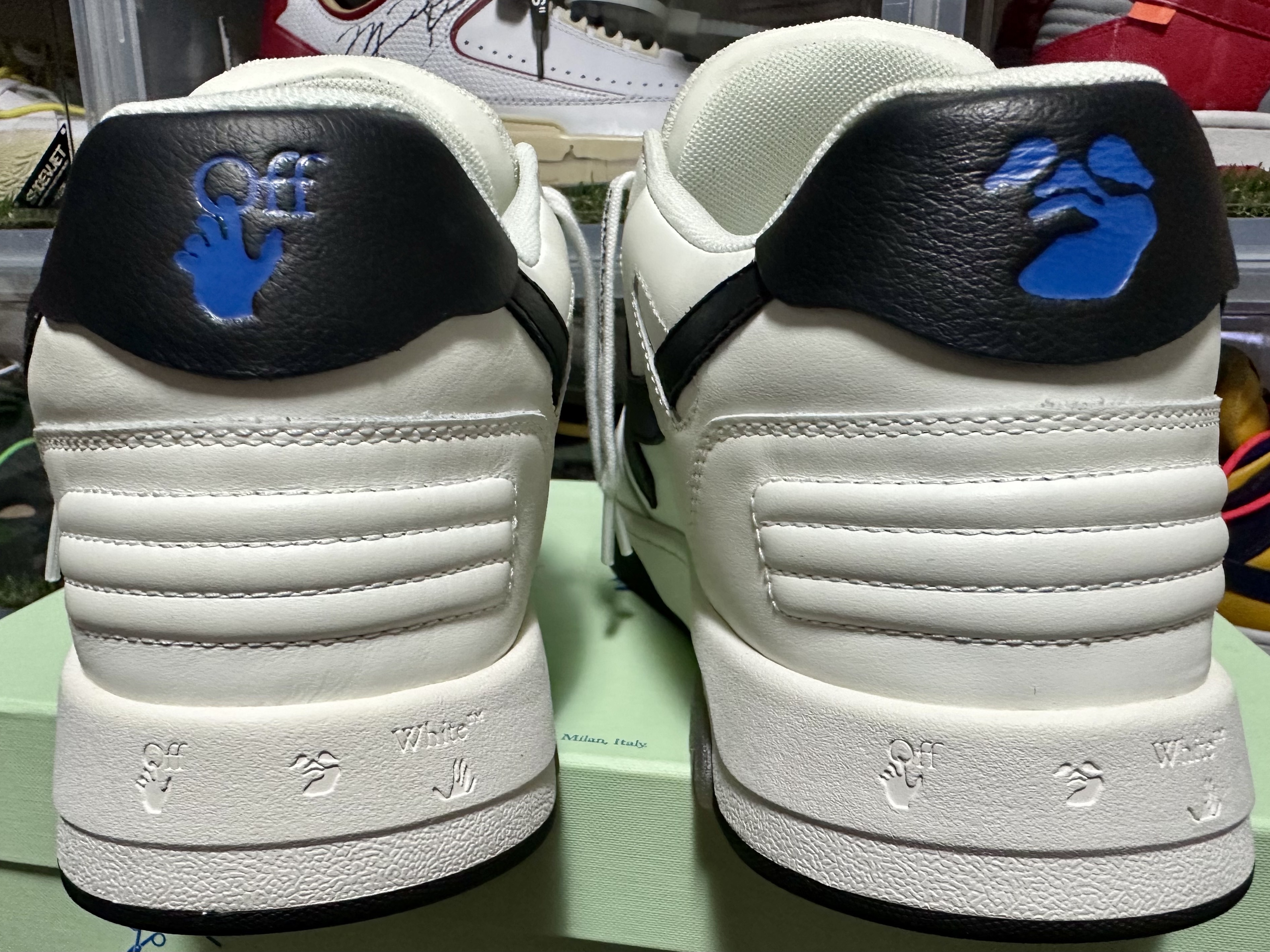 Off-White Out of Office OOO Sneakers White Black - 22SS 착용 스타일 - 4