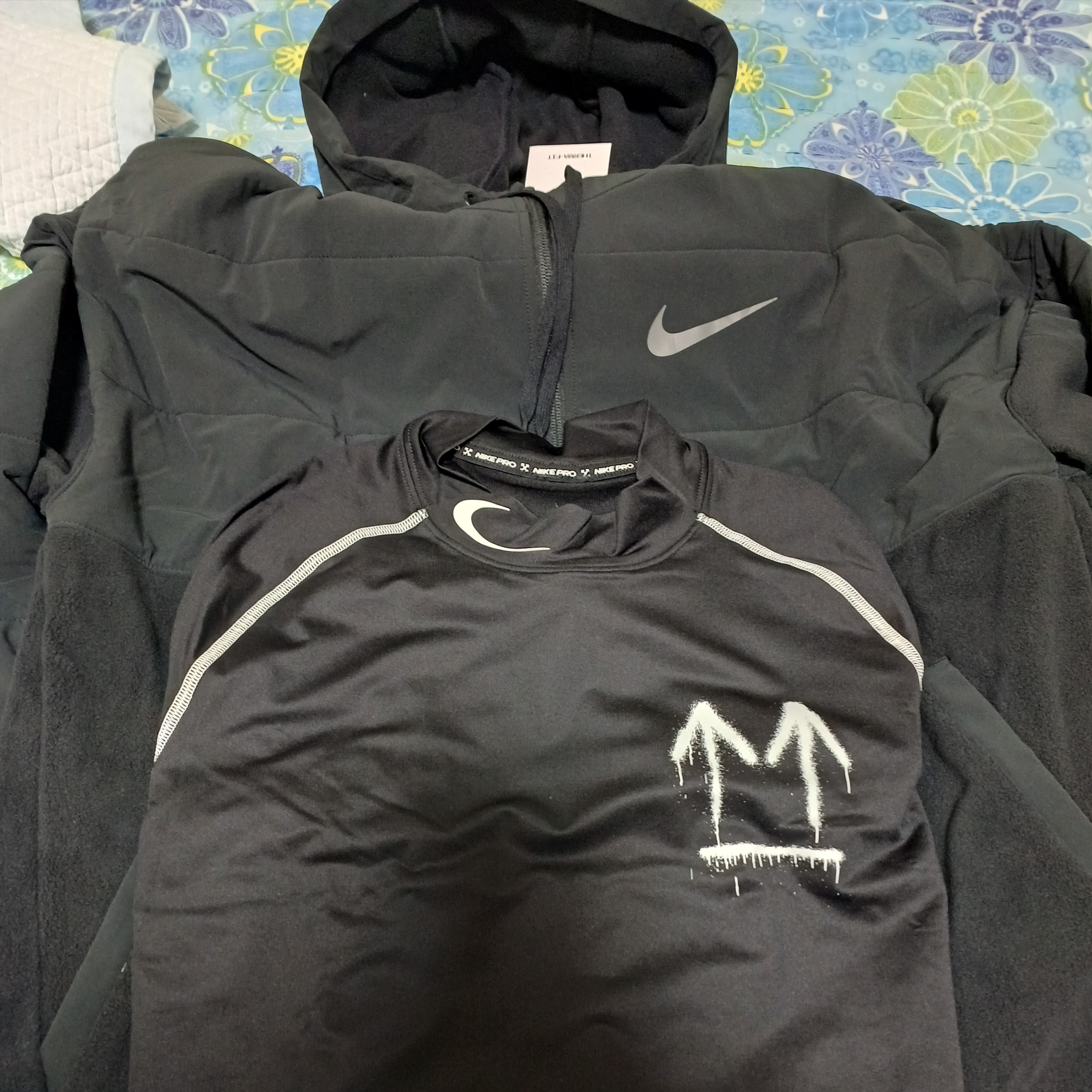 Nike x Off-White Long Sleeve Running Top Black 착용 스타일