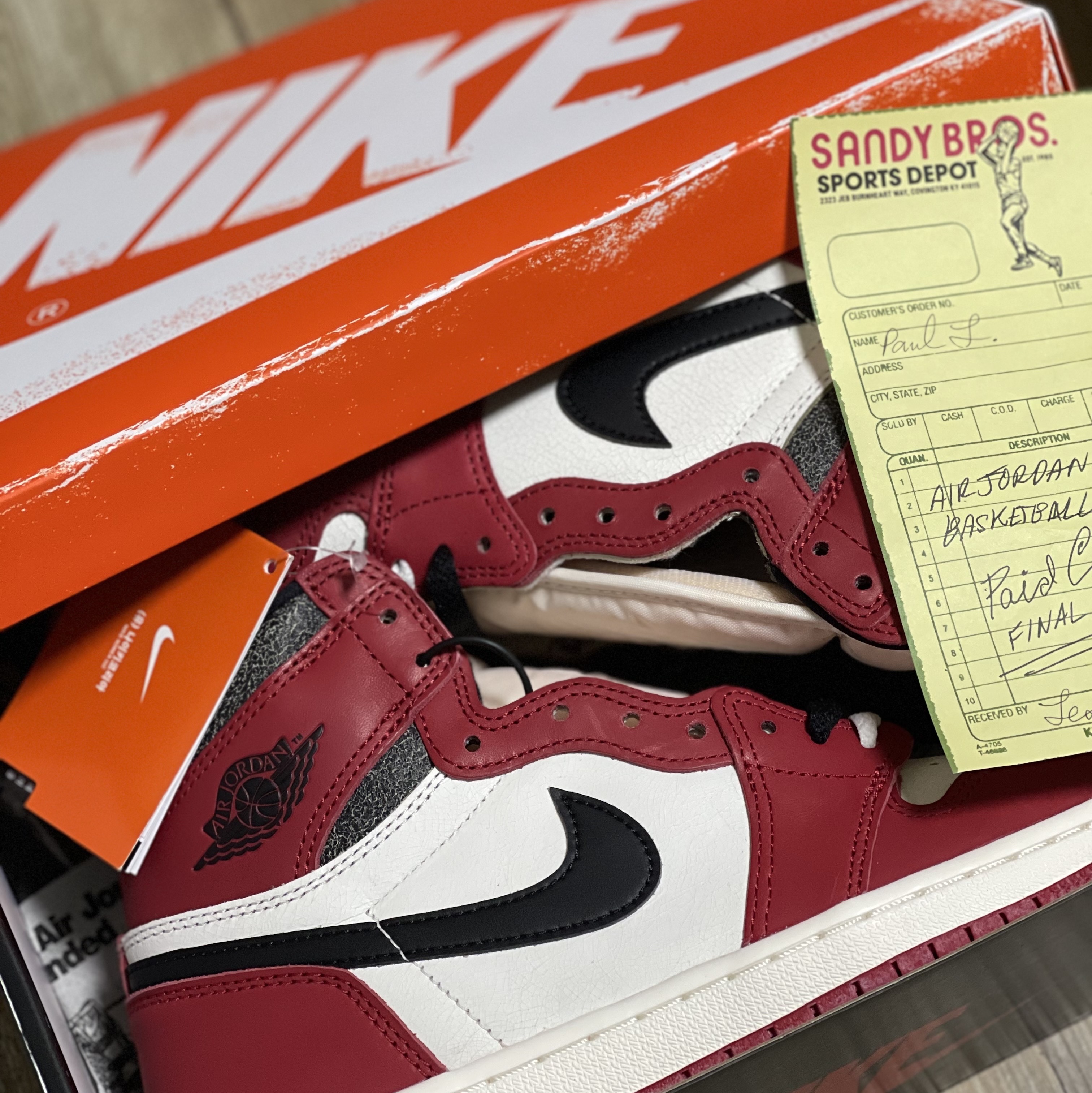 Jordan 1 Retro High OG Chicago 2022, Jordan 1 Mid Chicago 2020 착용 스타일 - 1