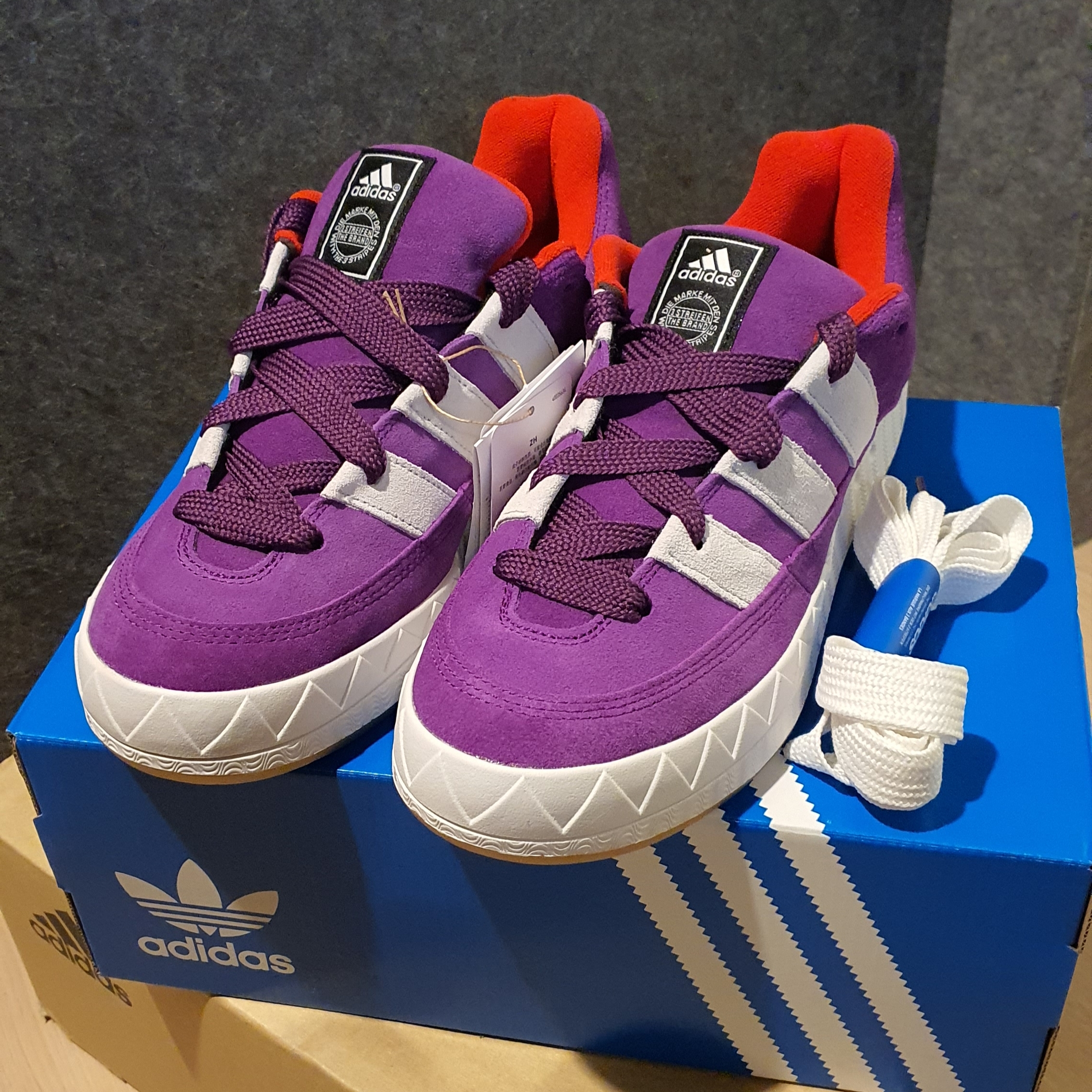 Adidas x Atmos Adimatic Glory Purple 착용 스타일 - 1