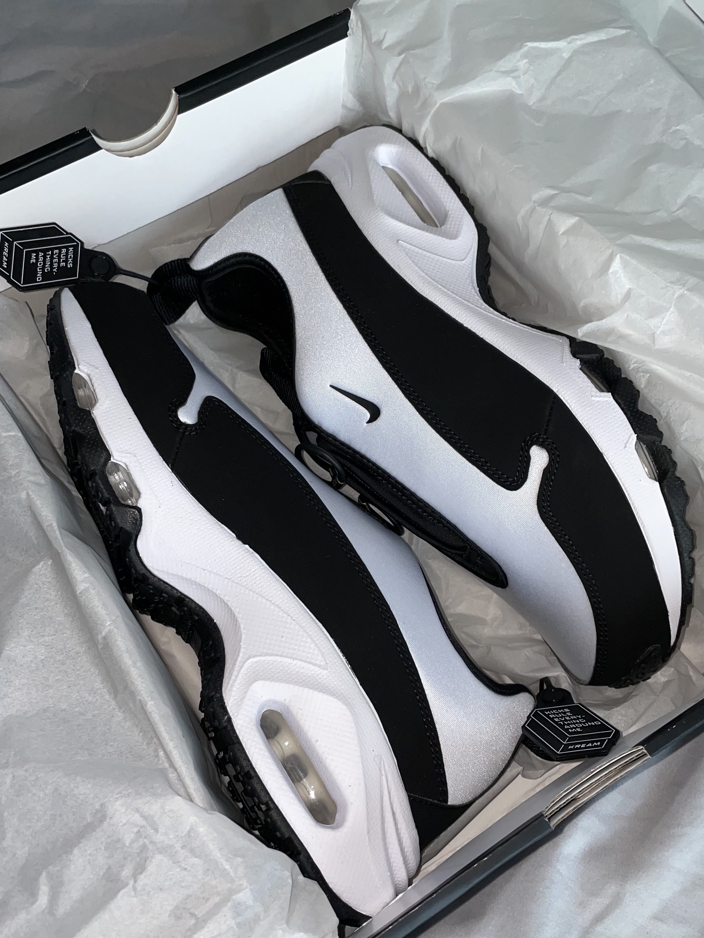 Nike x Comme des Garcons Homme Plus Air Max Sunder SP White Black 착용 스타일