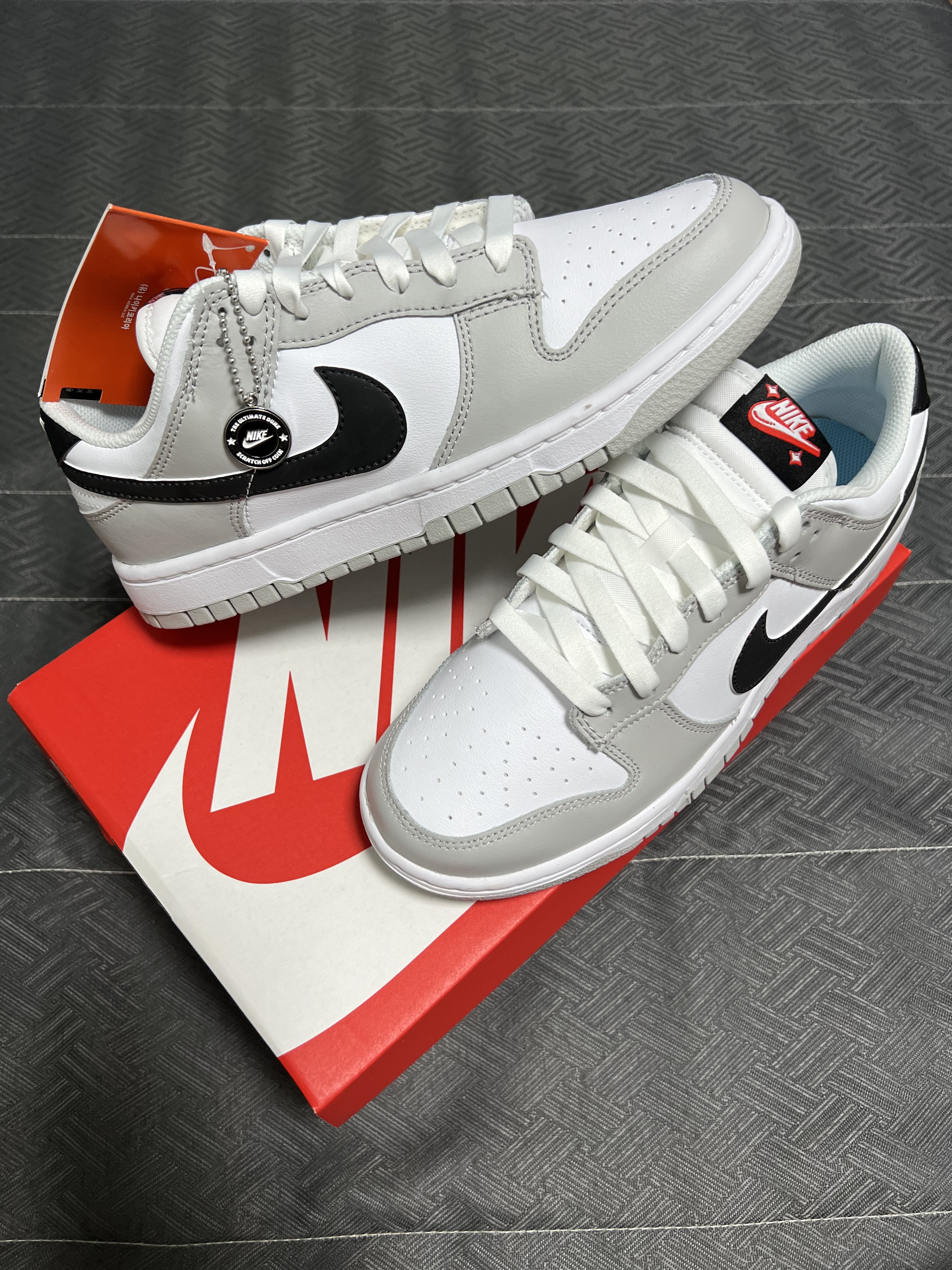 Nike Dunk Low Retro SE Jackpot Grey Fog 착용 스타일 - 1