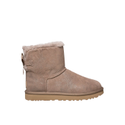 (W) UGG Mini Bailey Bow ll Shimmer Caribou